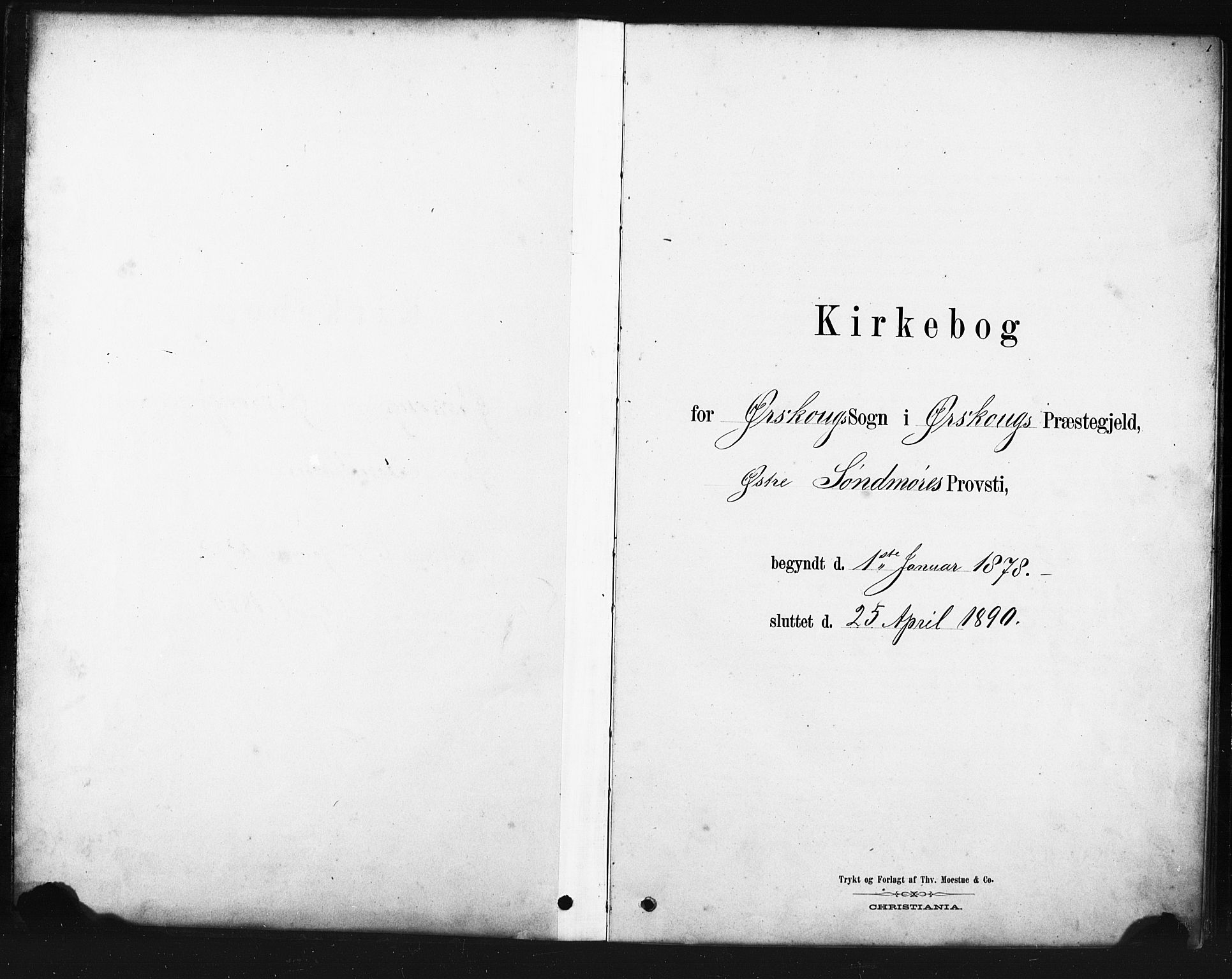 Ministerialprotokoller, klokkerbøker og fødselsregistre - Møre og Romsdal, SAT/A-1454/522/L0326: Parish register (copy) no. 522C05, 1878-1890, p. 1