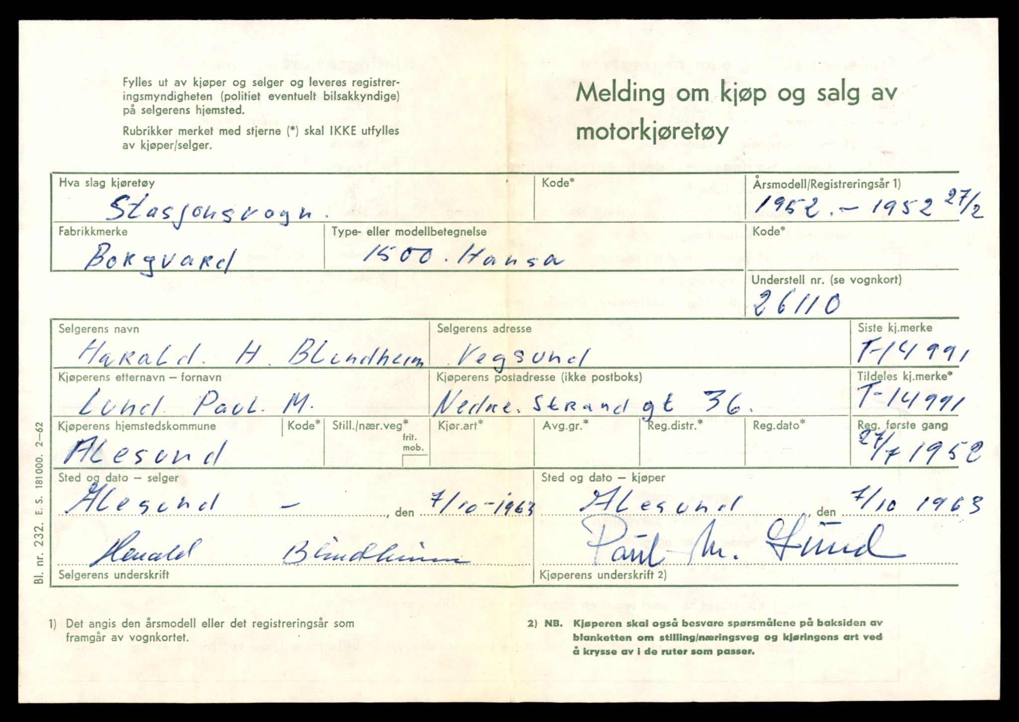 Møre og Romsdal vegkontor - Ålesund trafikkstasjon, AV/SAT-A-4099/F/Fe/L0049: Registreringskort for kjøretøy T 14864 - T 18613, 1927-1998, p. 3017