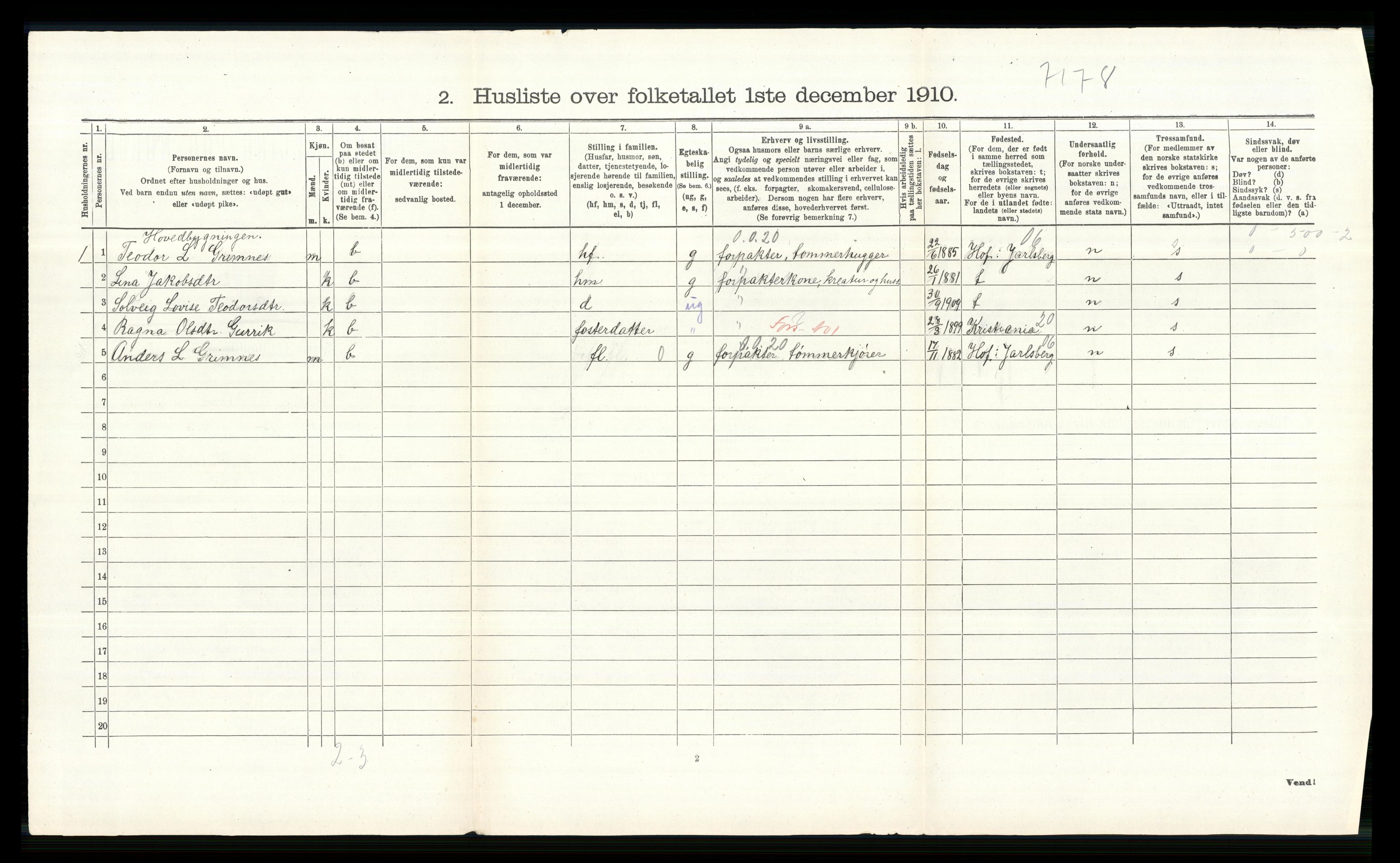 RA, 1910 census for Øvre Eiker, 1910, p. 792