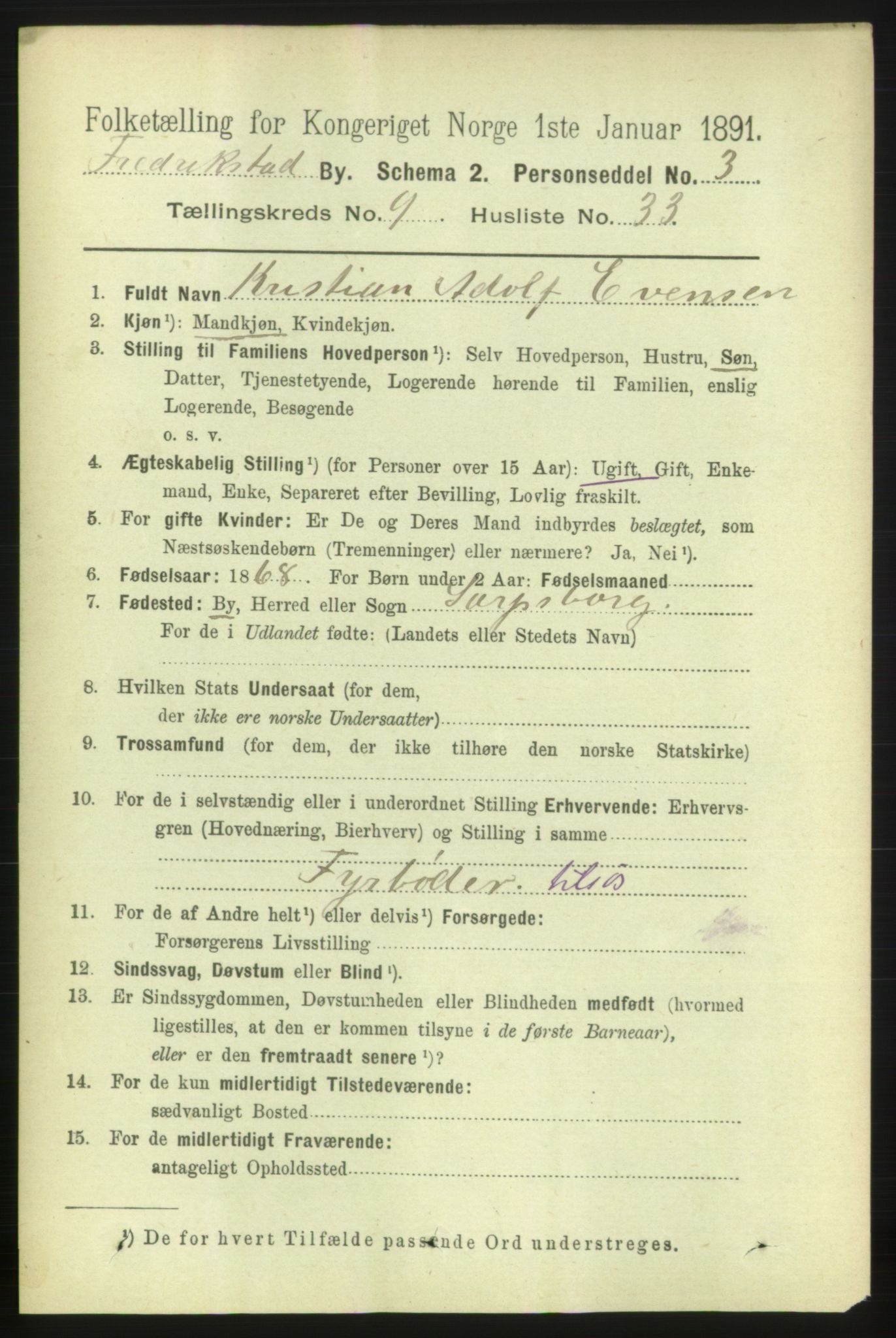 RA, 1891 census for 0103 Fredrikstad, 1891, p. 10759