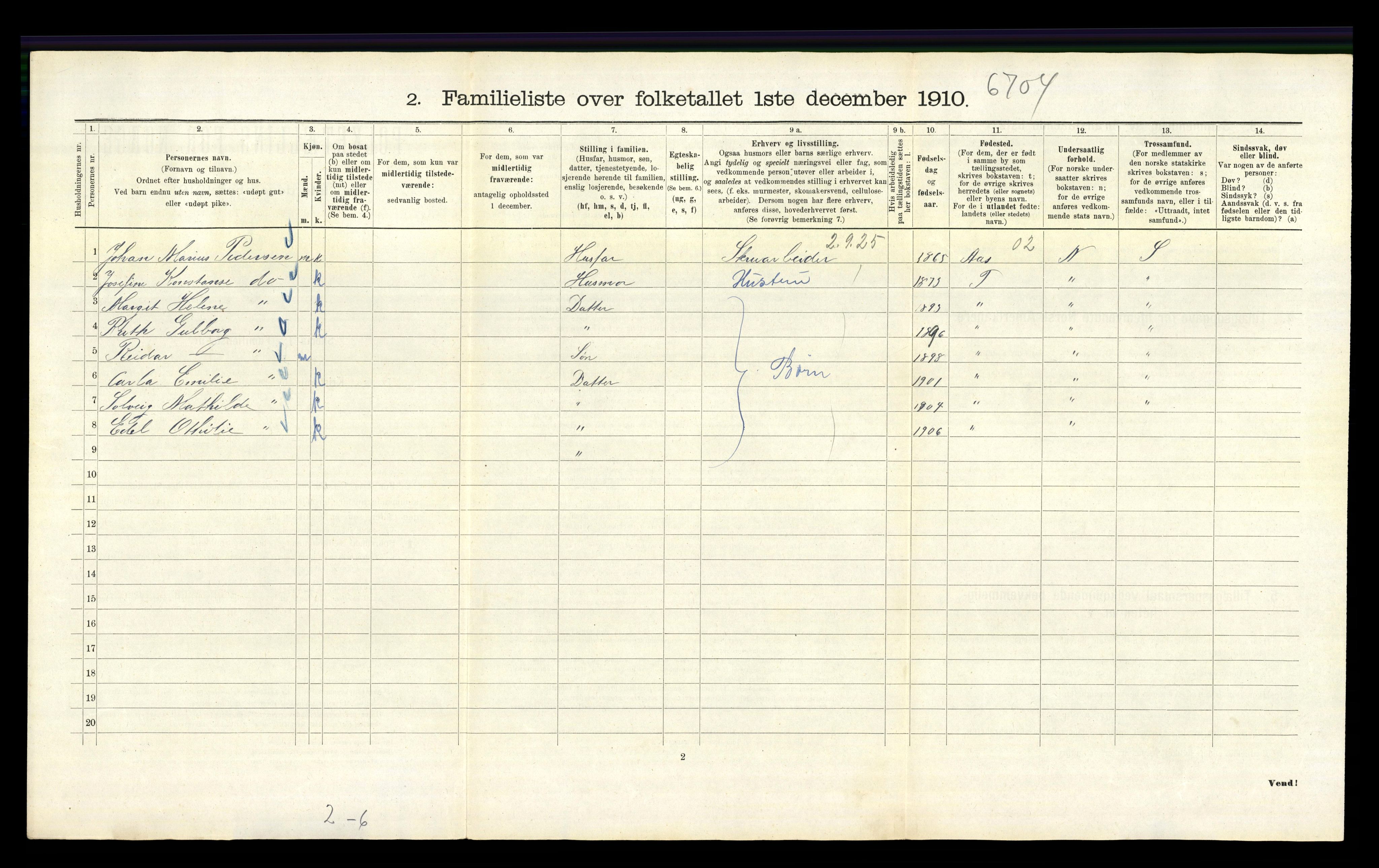 RA, 1910 census for Kristiania, 1910, p. 23772