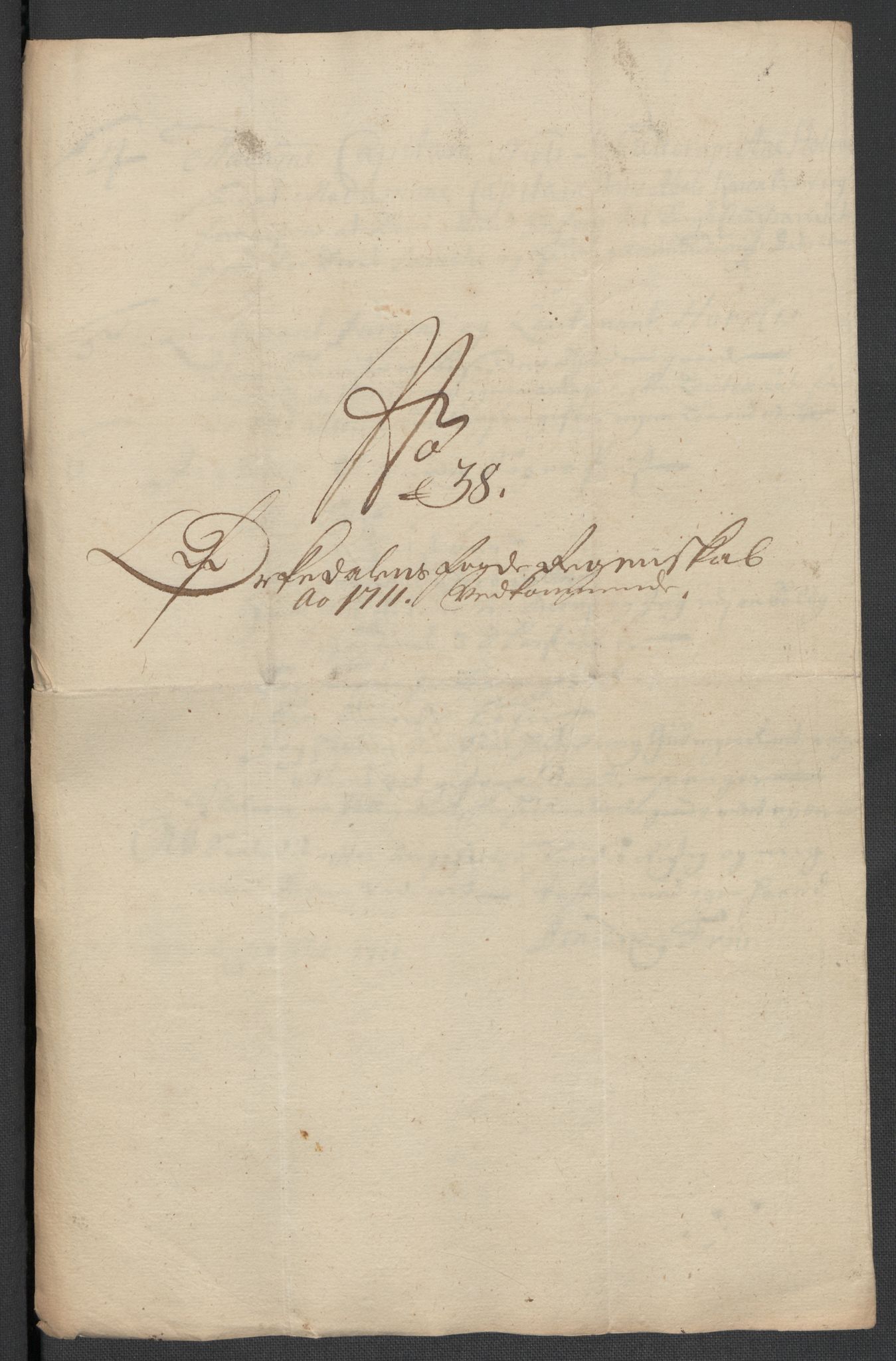 Rentekammeret inntil 1814, Reviderte regnskaper, Fogderegnskap, AV/RA-EA-4092/R60/L3961: Fogderegnskap Orkdal og Gauldal, 1711, p. 195