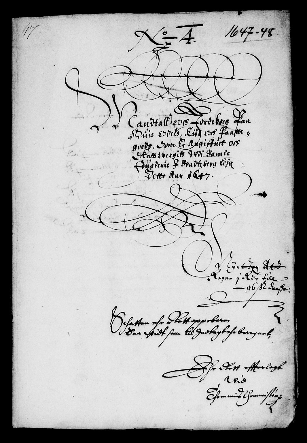 Rentekammeret inntil 1814, Reviderte regnskaper, Lensregnskaper, AV/RA-EA-5023/R/Rb/Rbp/L0034: Bratsberg len, 1647-1649