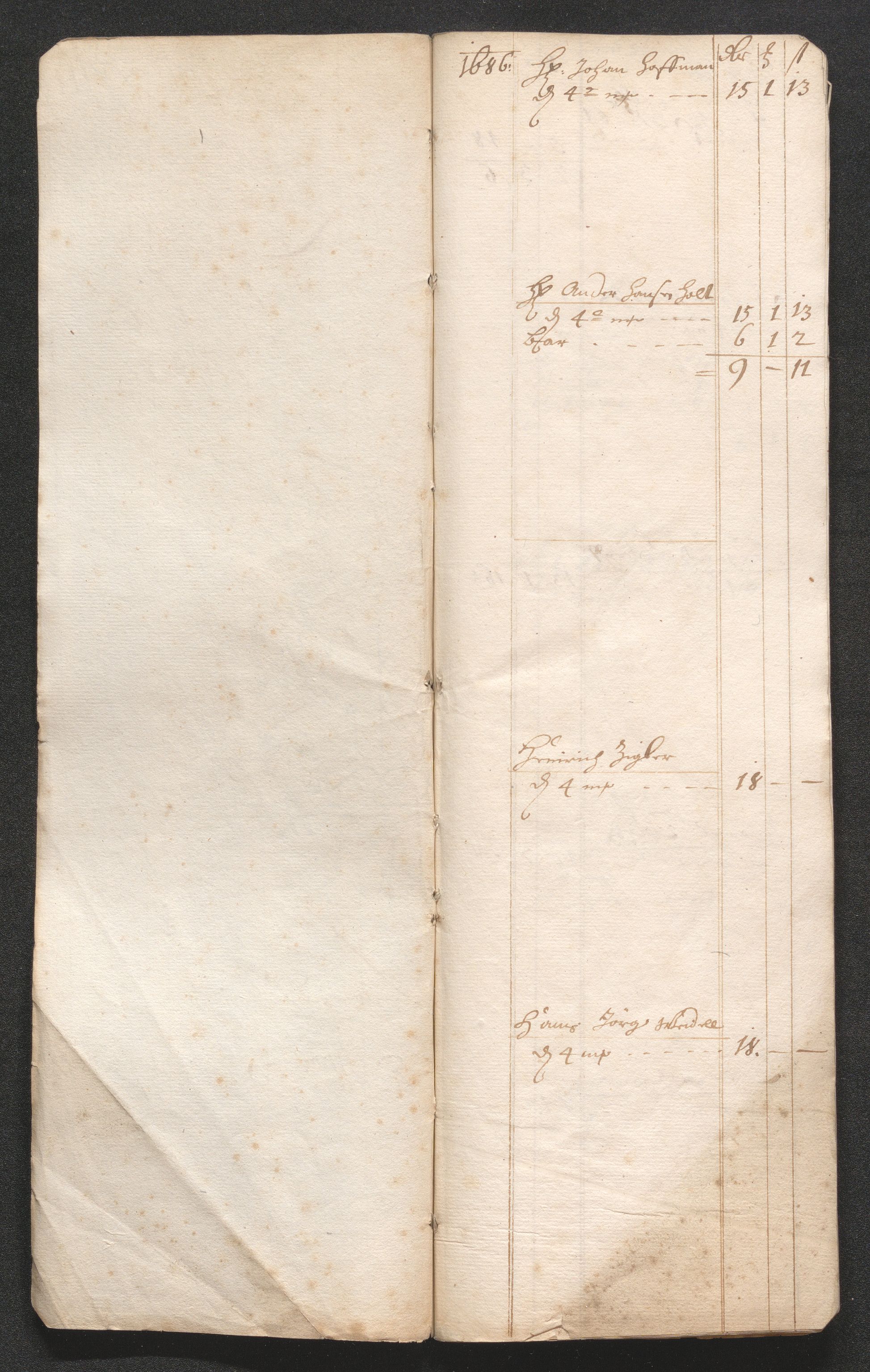 Kongsberg Sølvverk 1623-1816, AV/SAKO-EA-3135/001/D/Dc/Dcd/L0059: Utgiftsregnskap for gruver m.m., 1685-1686, p. 380