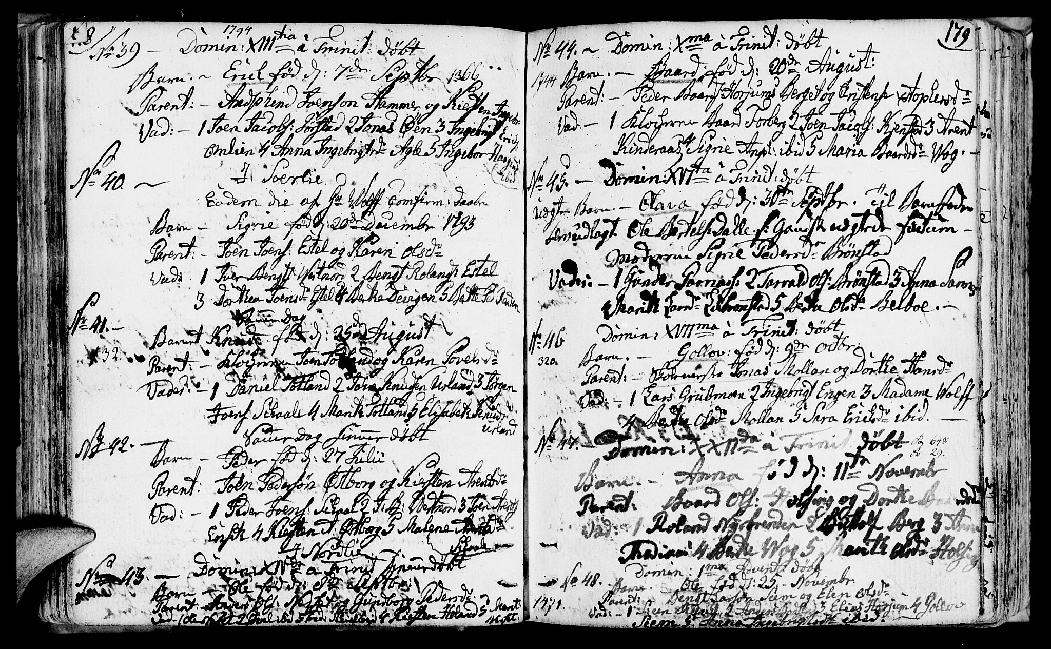 Ministerialprotokoller, klokkerbøker og fødselsregistre - Nord-Trøndelag, SAT/A-1458/749/L0468: Parish register (official) no. 749A02, 1787-1817, p. 178-179