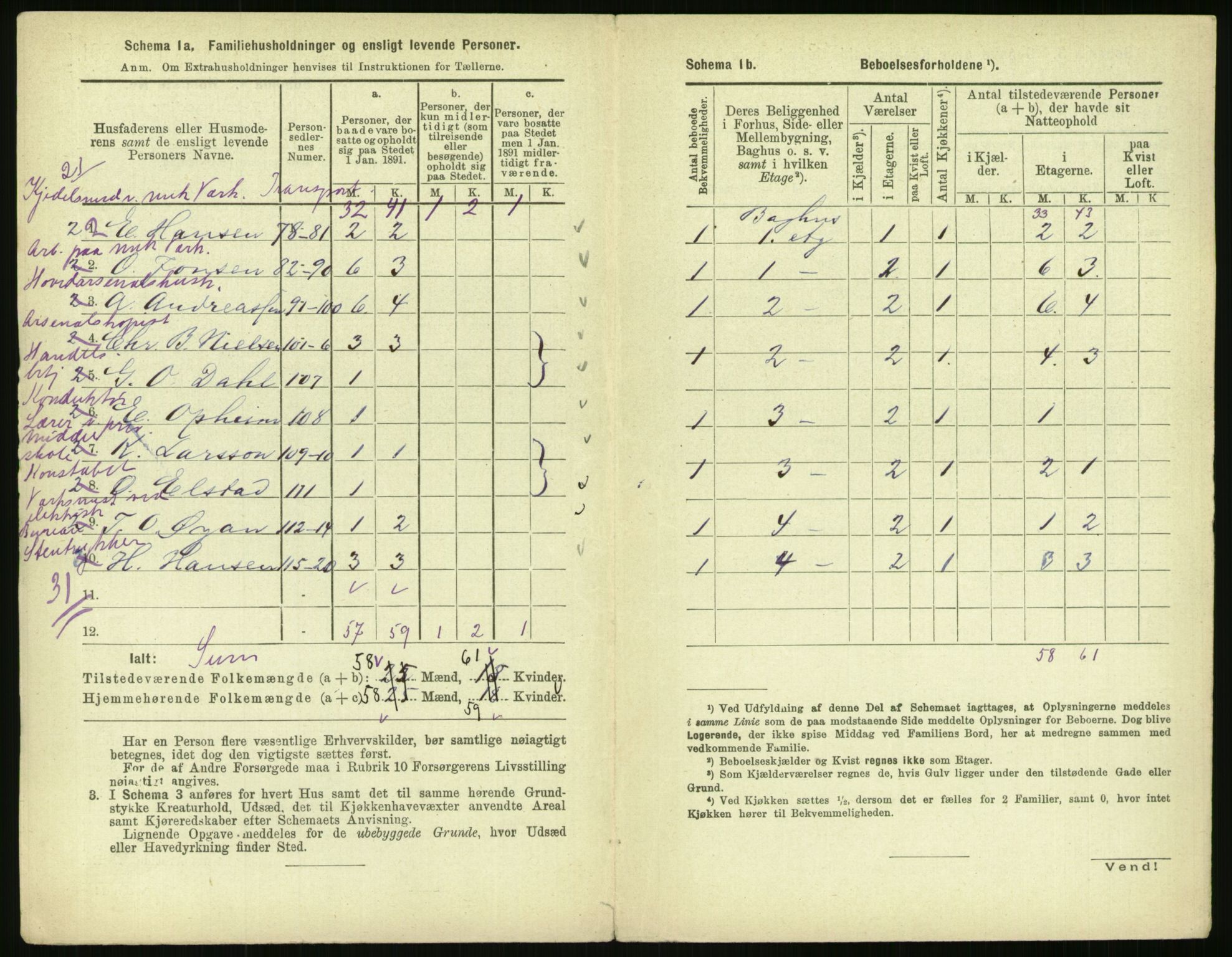 RA, 1891 census for 0301 Kristiania, 1891, p. 47690