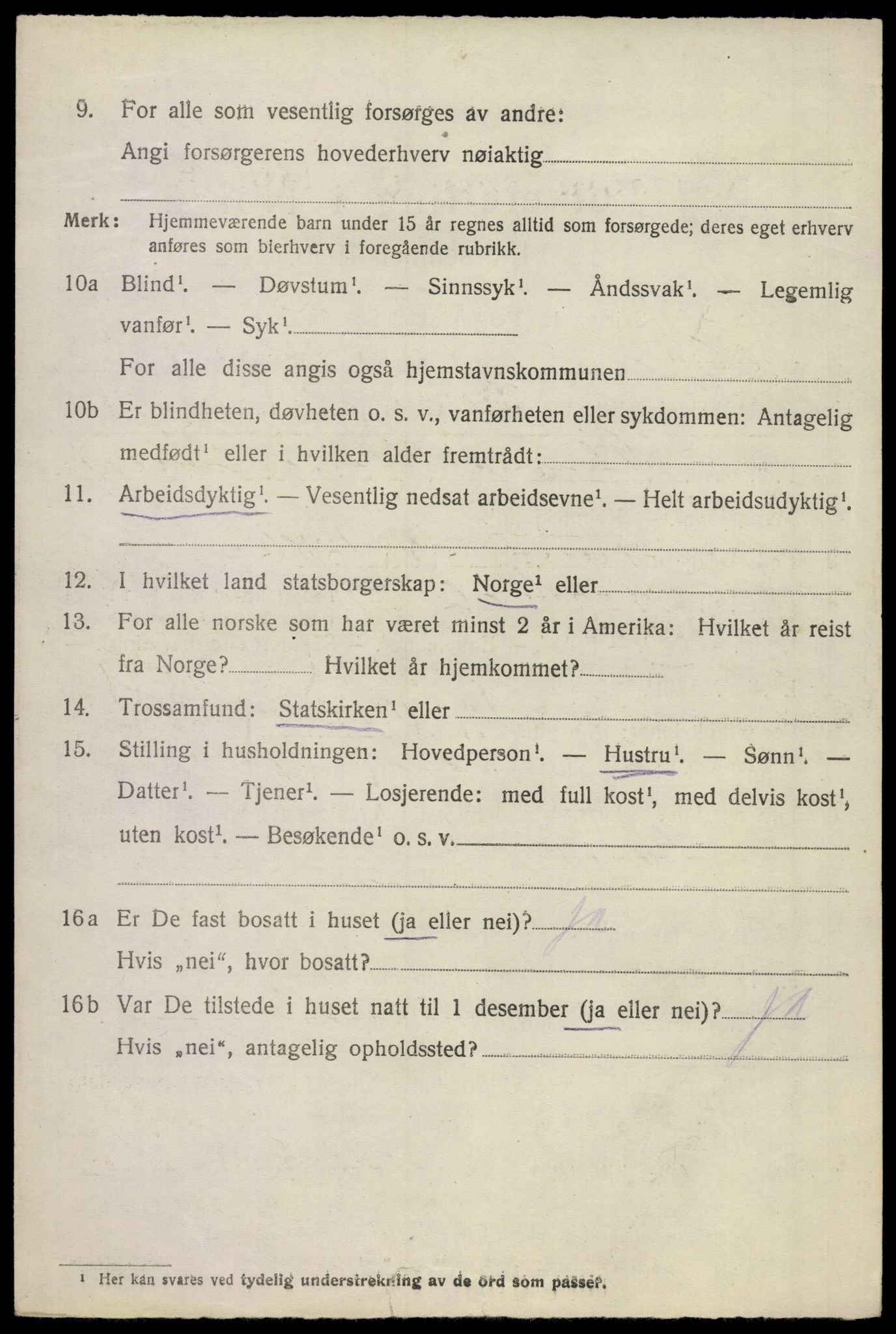 SAKO, 1920 census for Sem, 1920, p. 7066