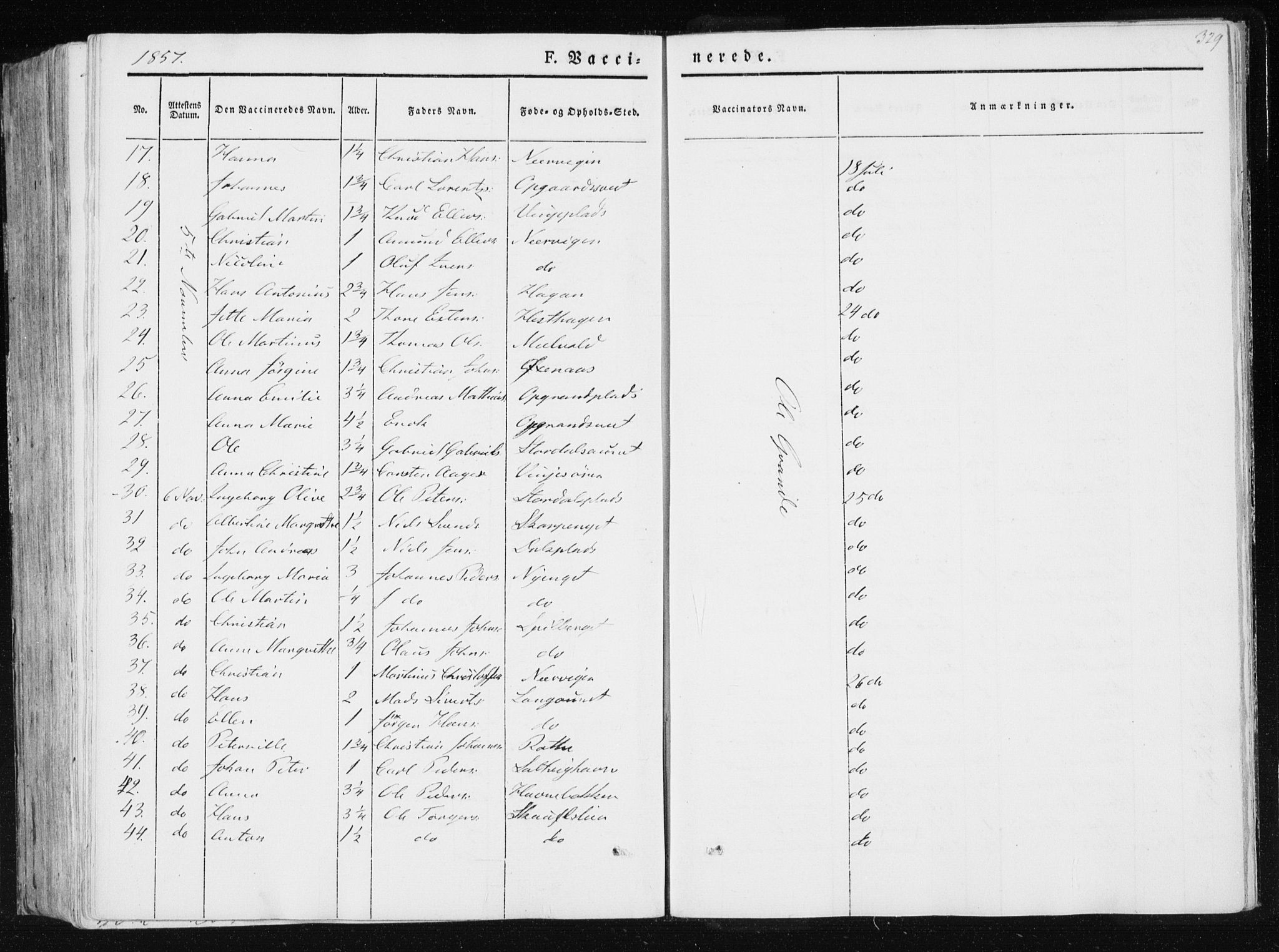 Ministerialprotokoller, klokkerbøker og fødselsregistre - Nord-Trøndelag, SAT/A-1458/733/L0323: Parish register (official) no. 733A02, 1843-1870, p. 329