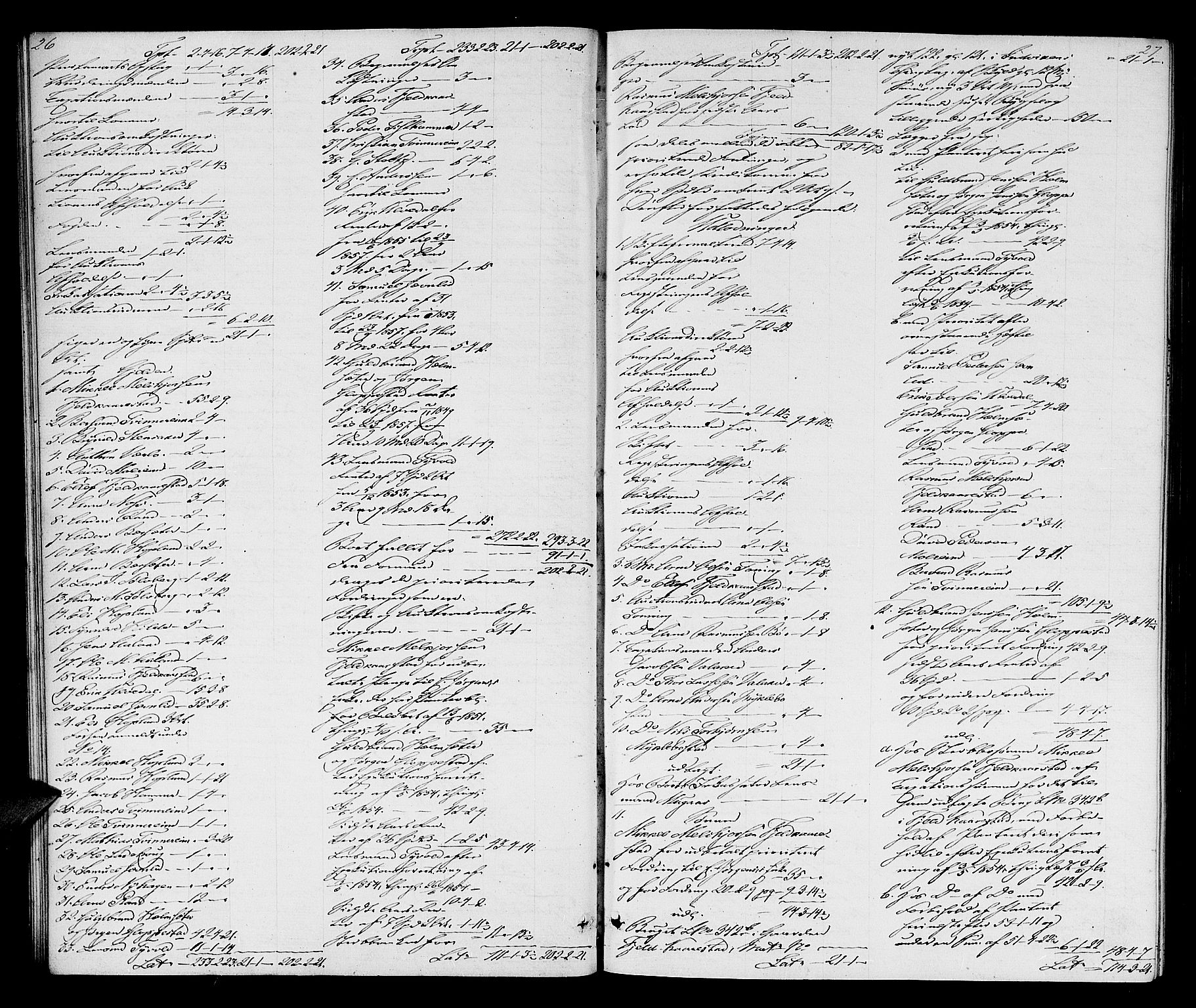 Nordfjord sorenskriveri, AV/SAB-A-2801/1/04/04d/L0002: Skifteutlodningsprotokoll, 1857-1862, p. 26-27