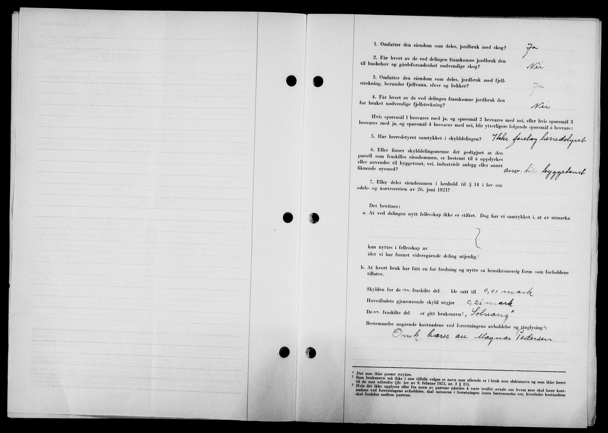 Lofoten sorenskriveri, SAT/A-0017/1/2/2C/L0024a: Mortgage book no. 24a, 1950-1950, Diary no: : 2328/1950