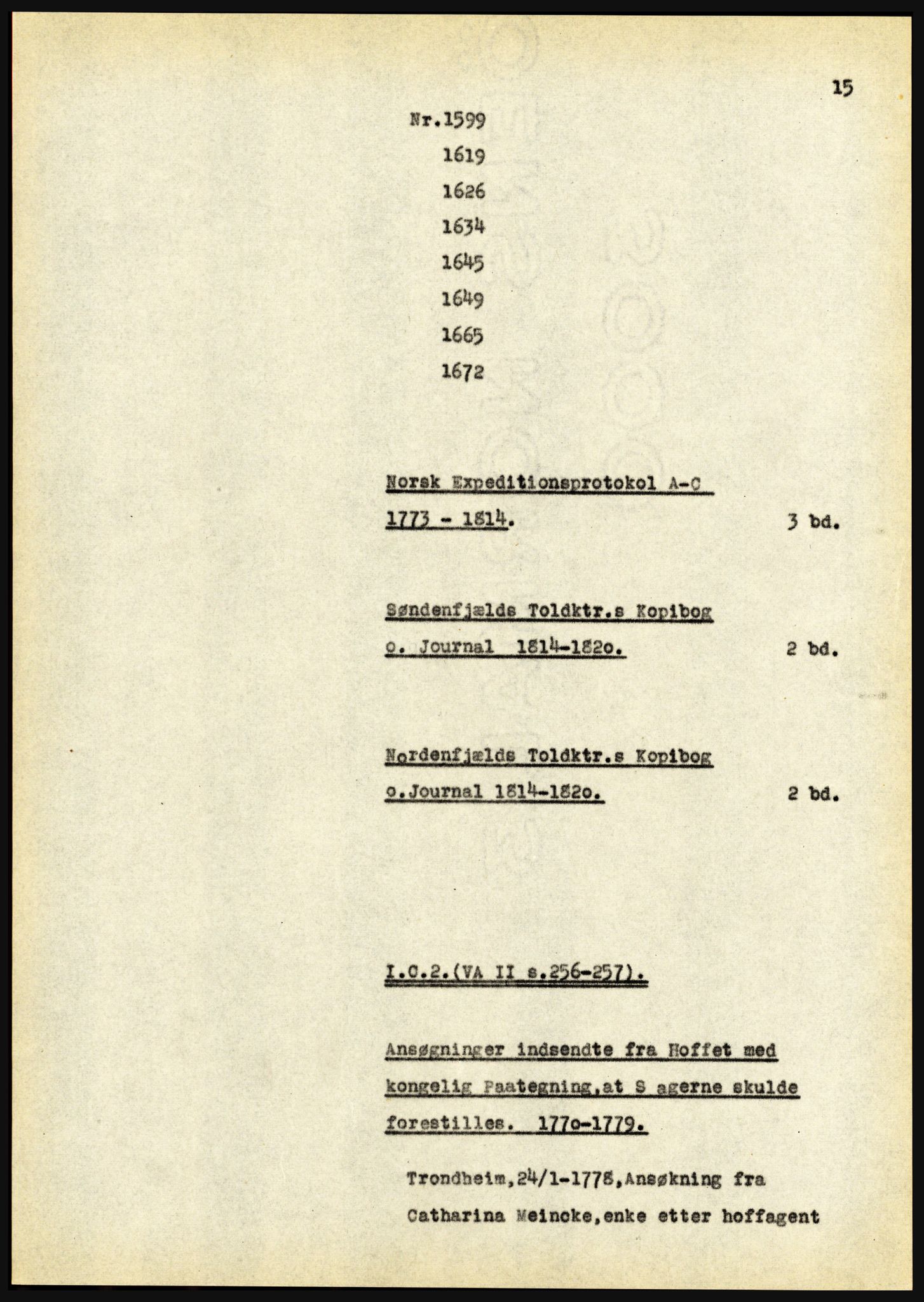 Riksarkivet, Seksjon for eldre arkiv og spesialsamlinger, AV/RA-EA-6797/H/Ha, 1953, p. 15