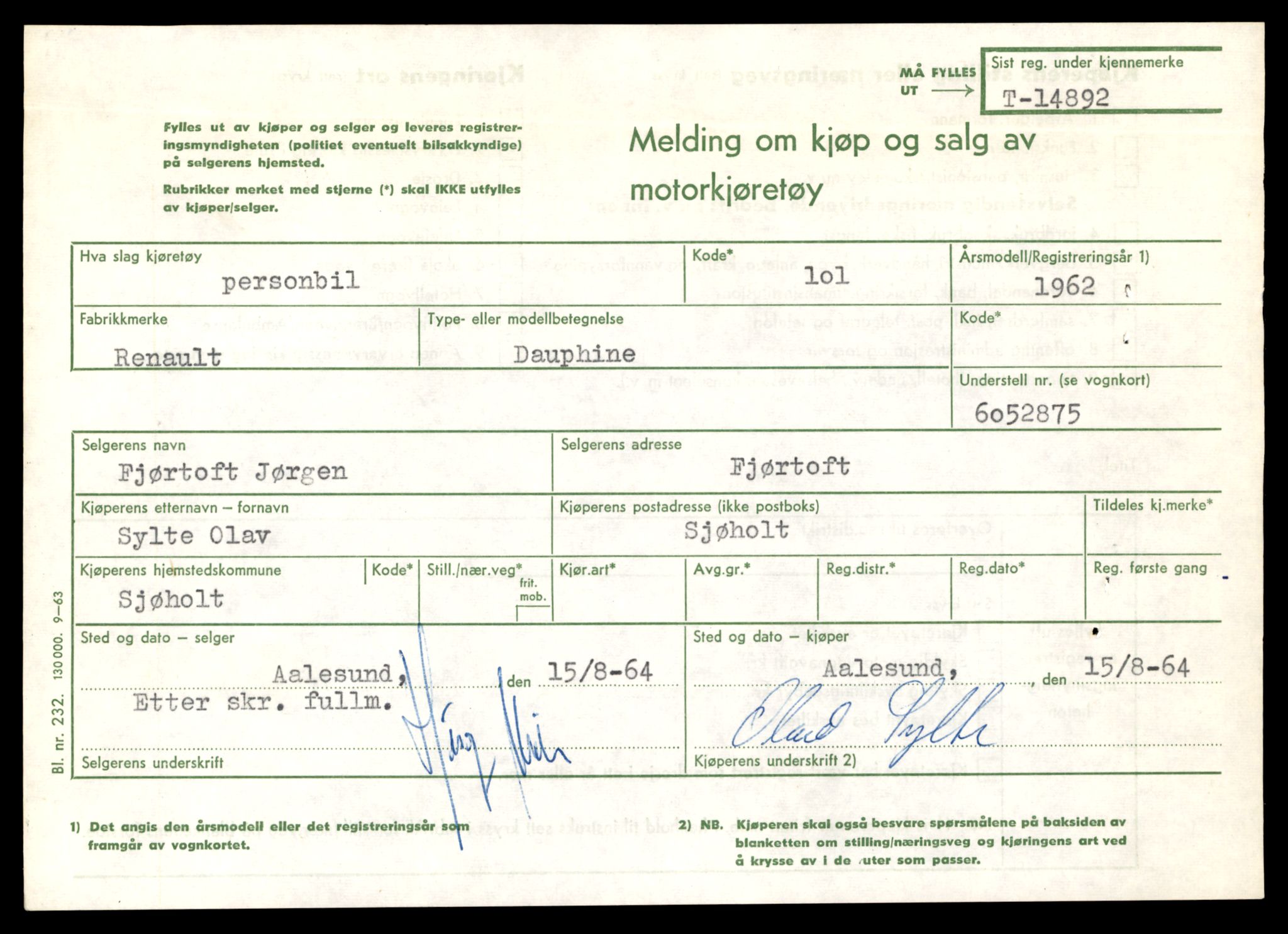 Møre og Romsdal vegkontor - Ålesund trafikkstasjon, AV/SAT-A-4099/F/Fe/L0049: Registreringskort for kjøretøy T 14864 - T 18613, 1927-1998, p. 723