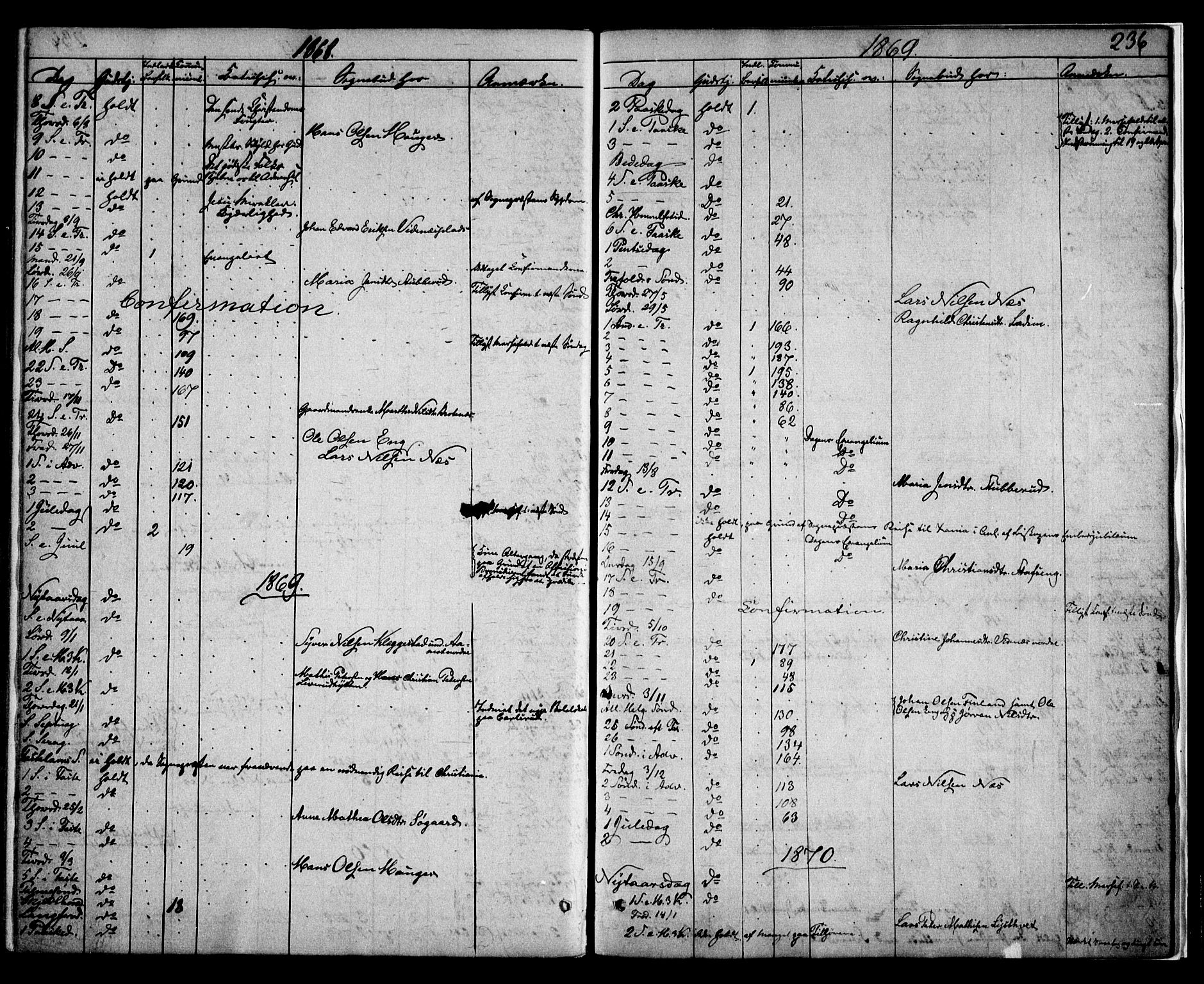 Skiptvet prestekontor Kirkebøker, SAO/A-20009/F/Fa/L0008: Parish register (official) no. 8, 1867-1877, p. 236