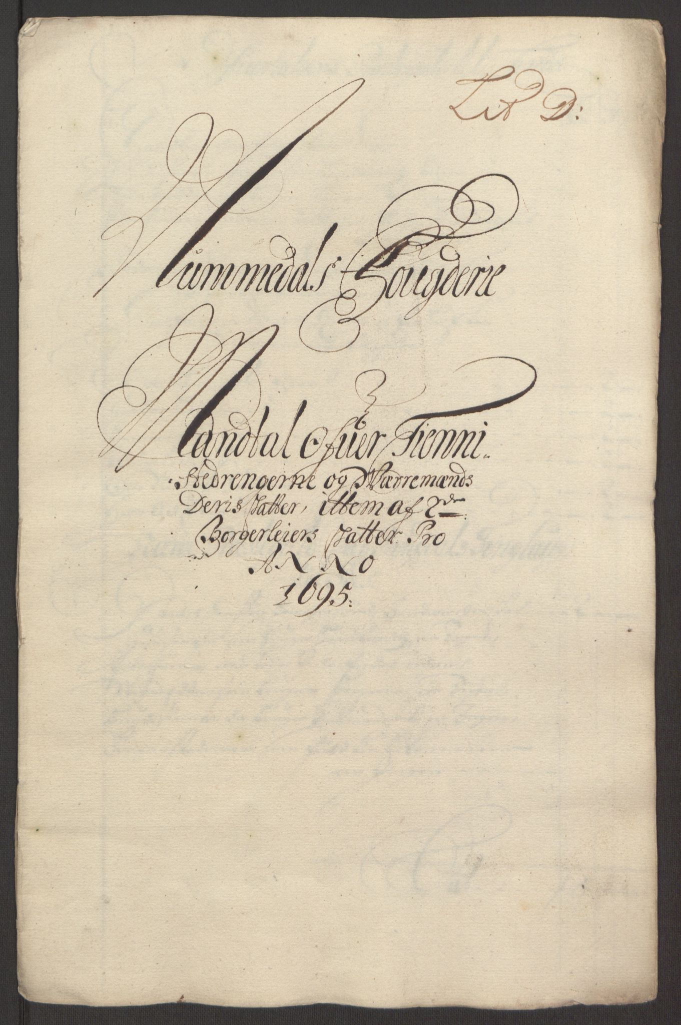 Rentekammeret inntil 1814, Reviderte regnskaper, Fogderegnskap, RA/EA-4092/R64/L4424: Fogderegnskap Namdal, 1692-1695, p. 464