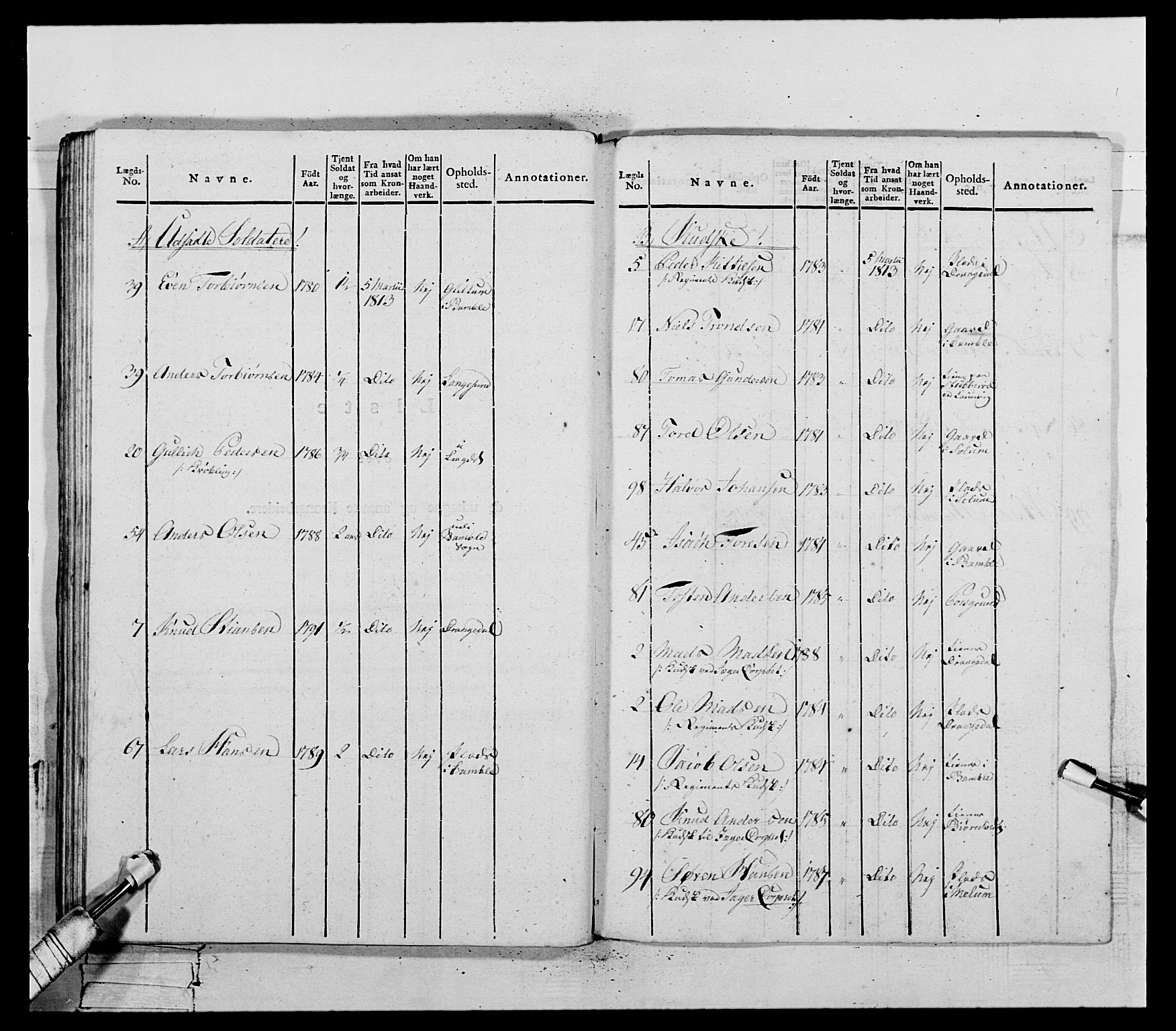 Generalitets- og kommissariatskollegiet, Det kongelige norske kommissariatskollegium, AV/RA-EA-5420/E/Eh/L0118: Telemarkske nasjonale infanteriregiment, 1814, p. 263