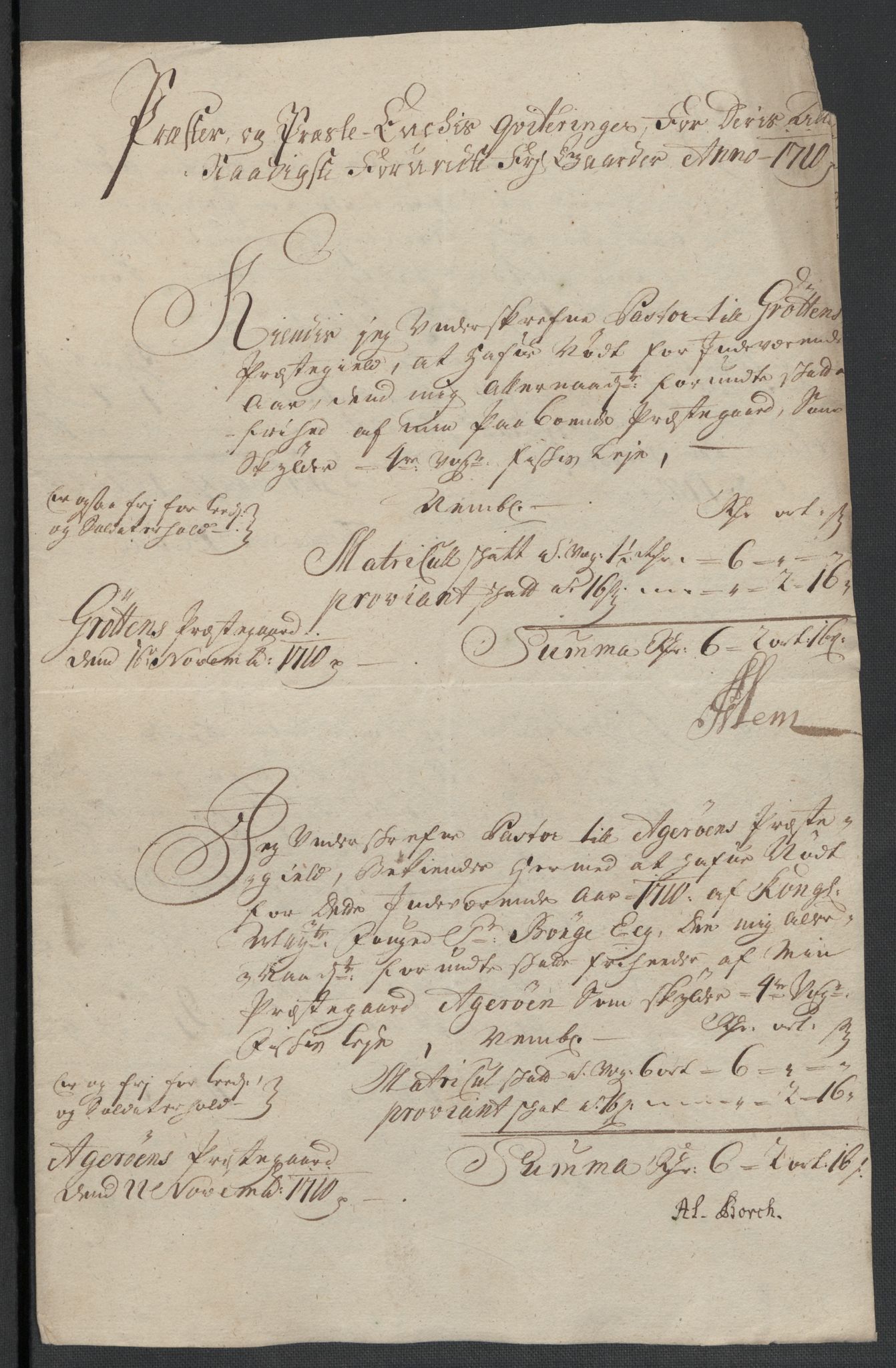 Rentekammeret inntil 1814, Reviderte regnskaper, Fogderegnskap, RA/EA-4092/R55/L3659: Fogderegnskap Romsdal, 1709-1710, p. 402