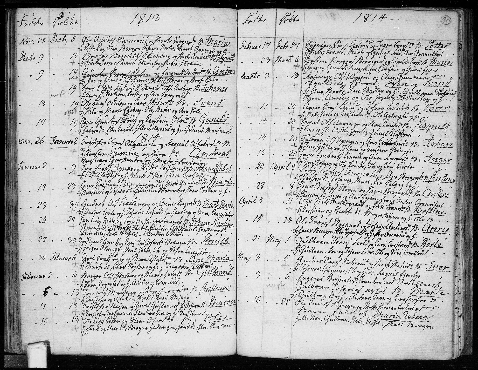 Trøgstad prestekontor Kirkebøker, SAO/A-10925/F/Fa/L0005: Parish register (official) no. I 5, 1784-1814, p. 90