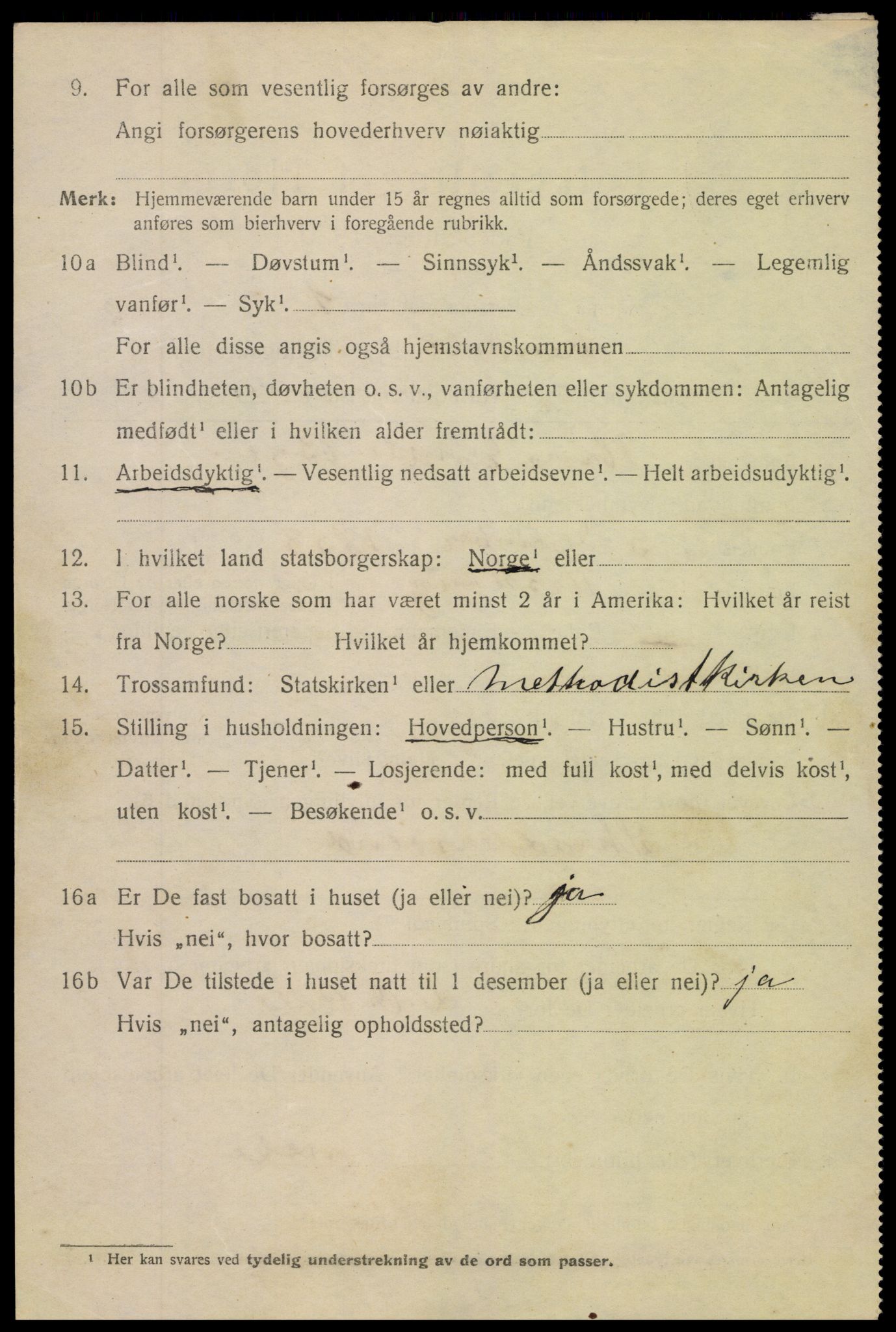 SAK, 1920 census for Arendal, 1920, p. 11605