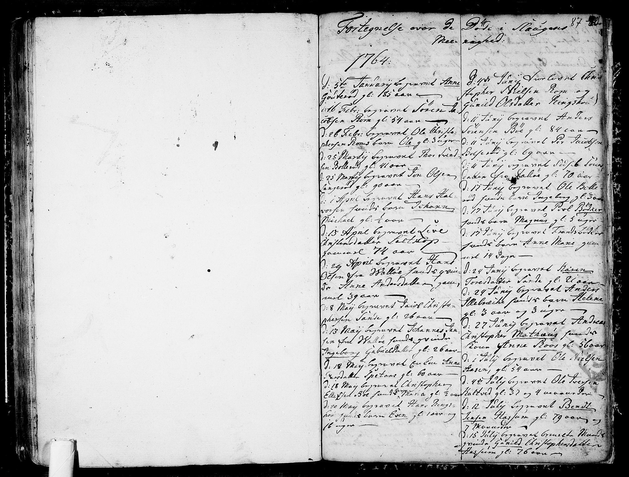 Sem kirkebøker, SAKO/A-5/F/Fb/L0002: Parish register (official) no. II 2, 1764-1792, p. 87