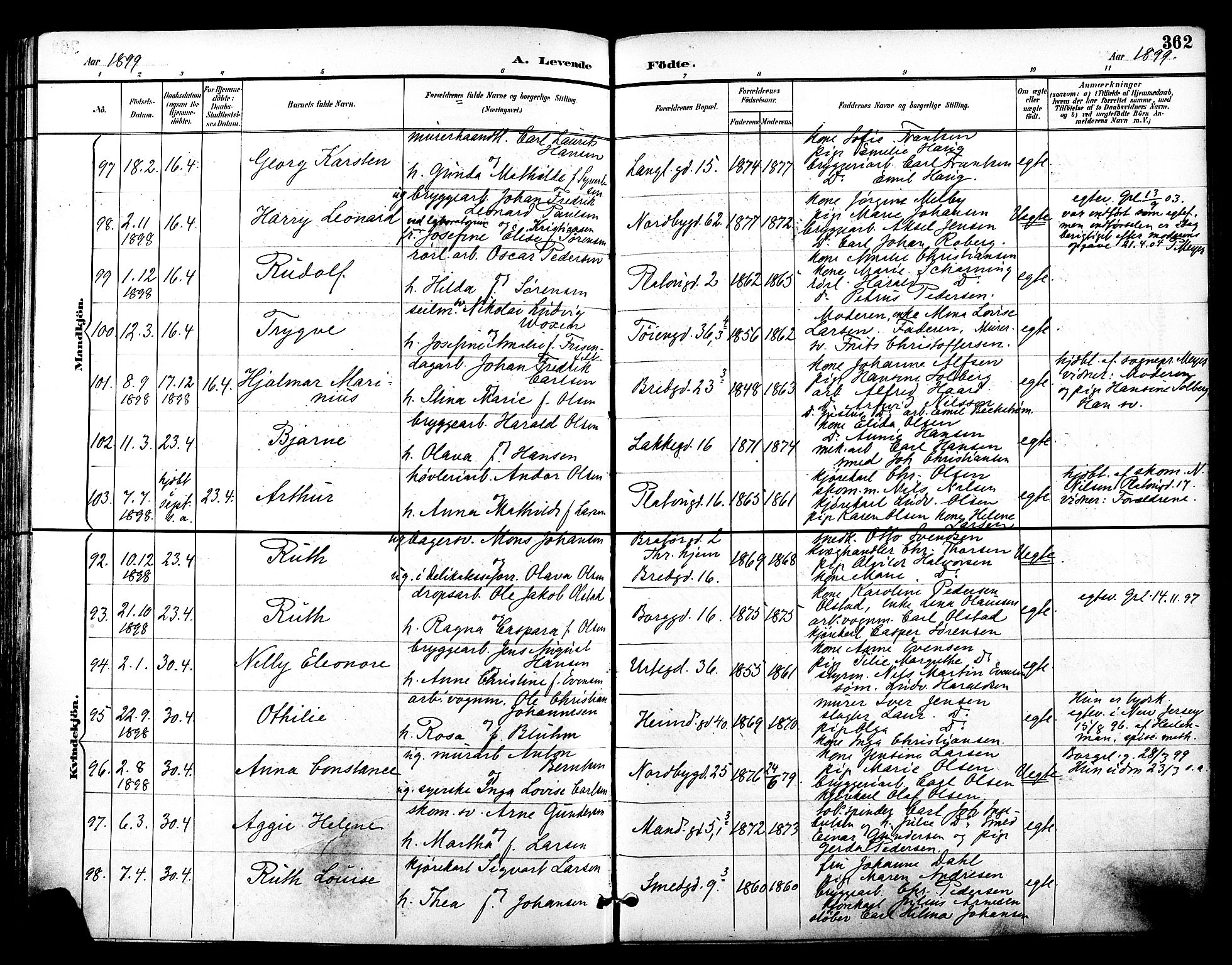 Grønland prestekontor Kirkebøker, SAO/A-10848/F/Fa/L0012: Parish register (official) no. 12, 1893-1900, p. 362