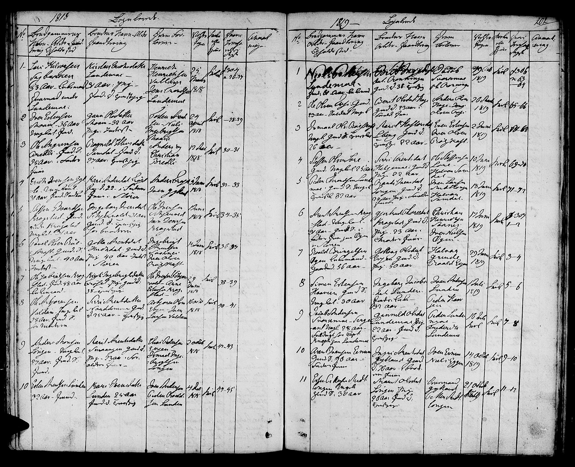 Ministerialprotokoller, klokkerbøker og fødselsregistre - Sør-Trøndelag, SAT/A-1456/692/L1108: Parish register (copy) no. 692C03, 1816-1833, p. 202