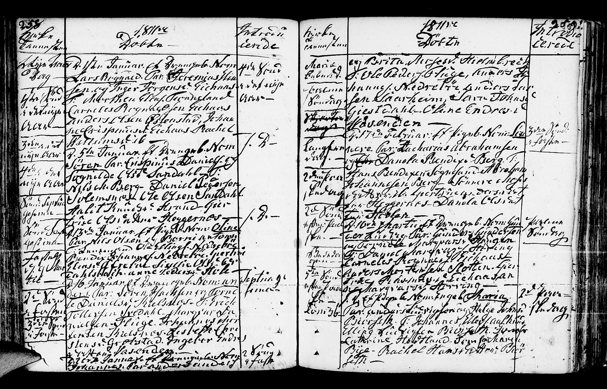 Jølster sokneprestembete, AV/SAB-A-80701/H/Haa/Haaa/L0005: Parish register (official) no. A 5, 1790-1821, p. 258-259