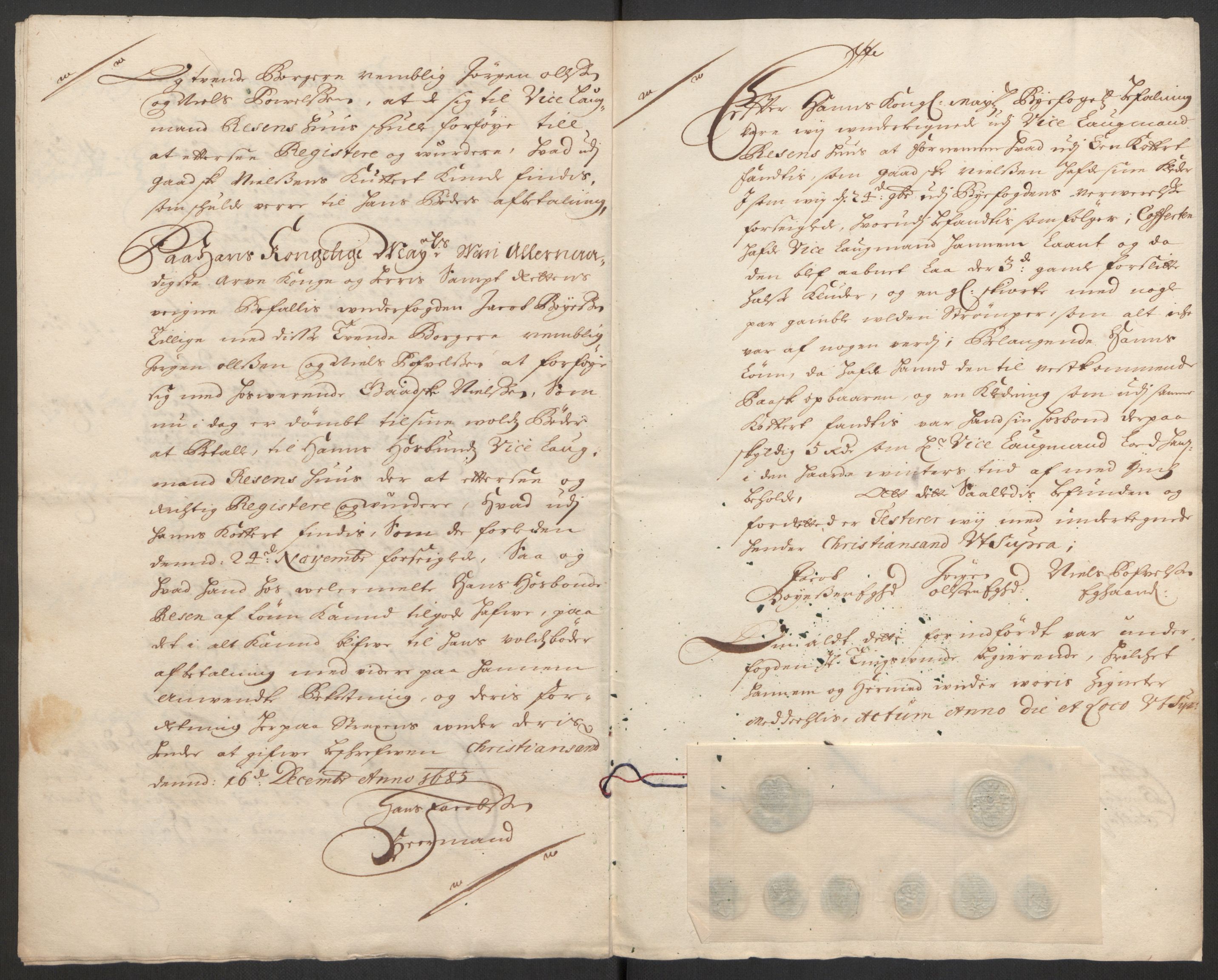 Rentekammeret inntil 1814, Reviderte regnskaper, Byregnskaper, AV/RA-EA-4066/R/Rm/L0285: [M18] Sikt og sakefall, 1681-1718, p. 63