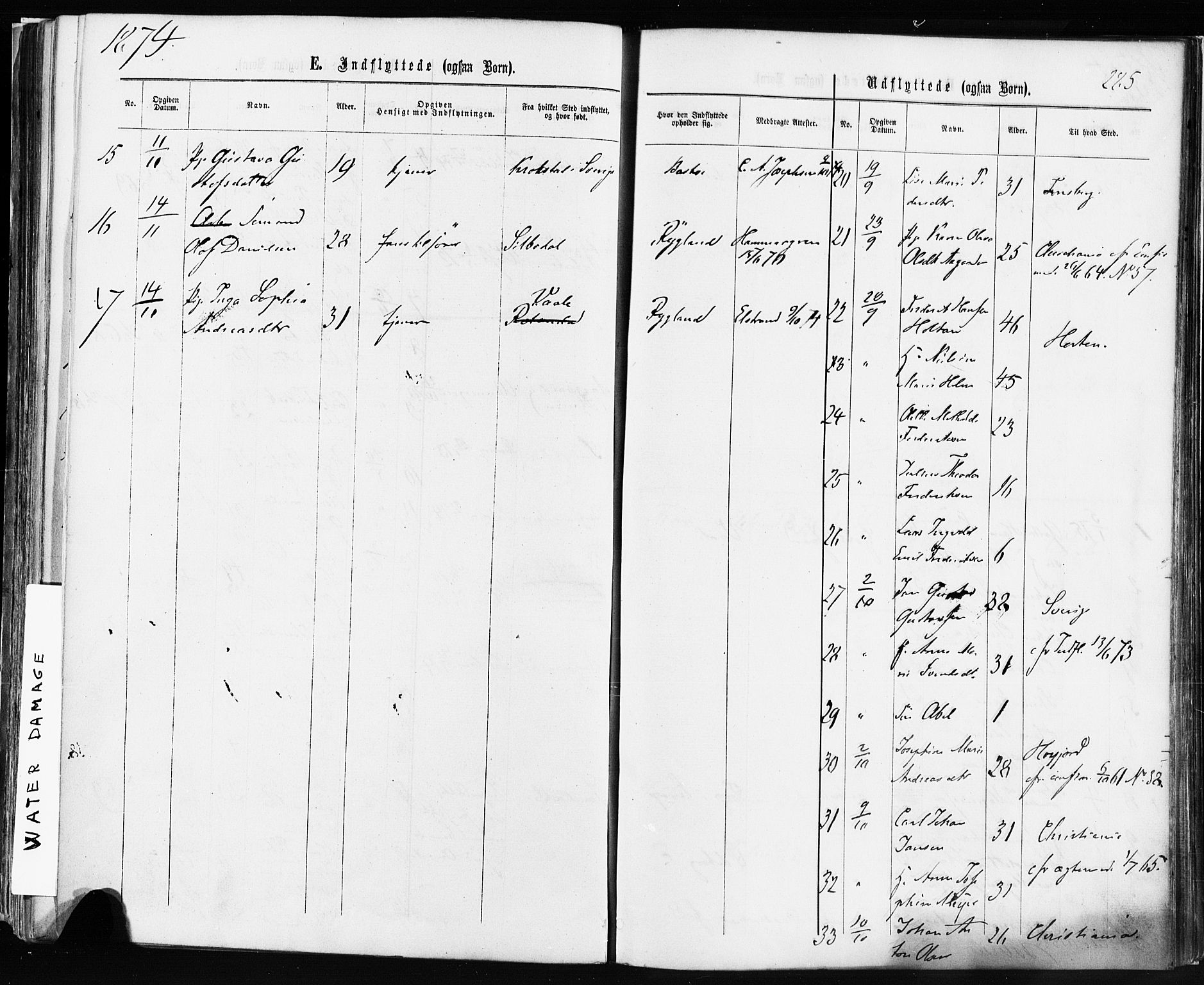 Borre kirkebøker, AV/SAKO-A-338/F/Fa/L0008: Parish register (official) no. I 8, 1868-1877, p. 285