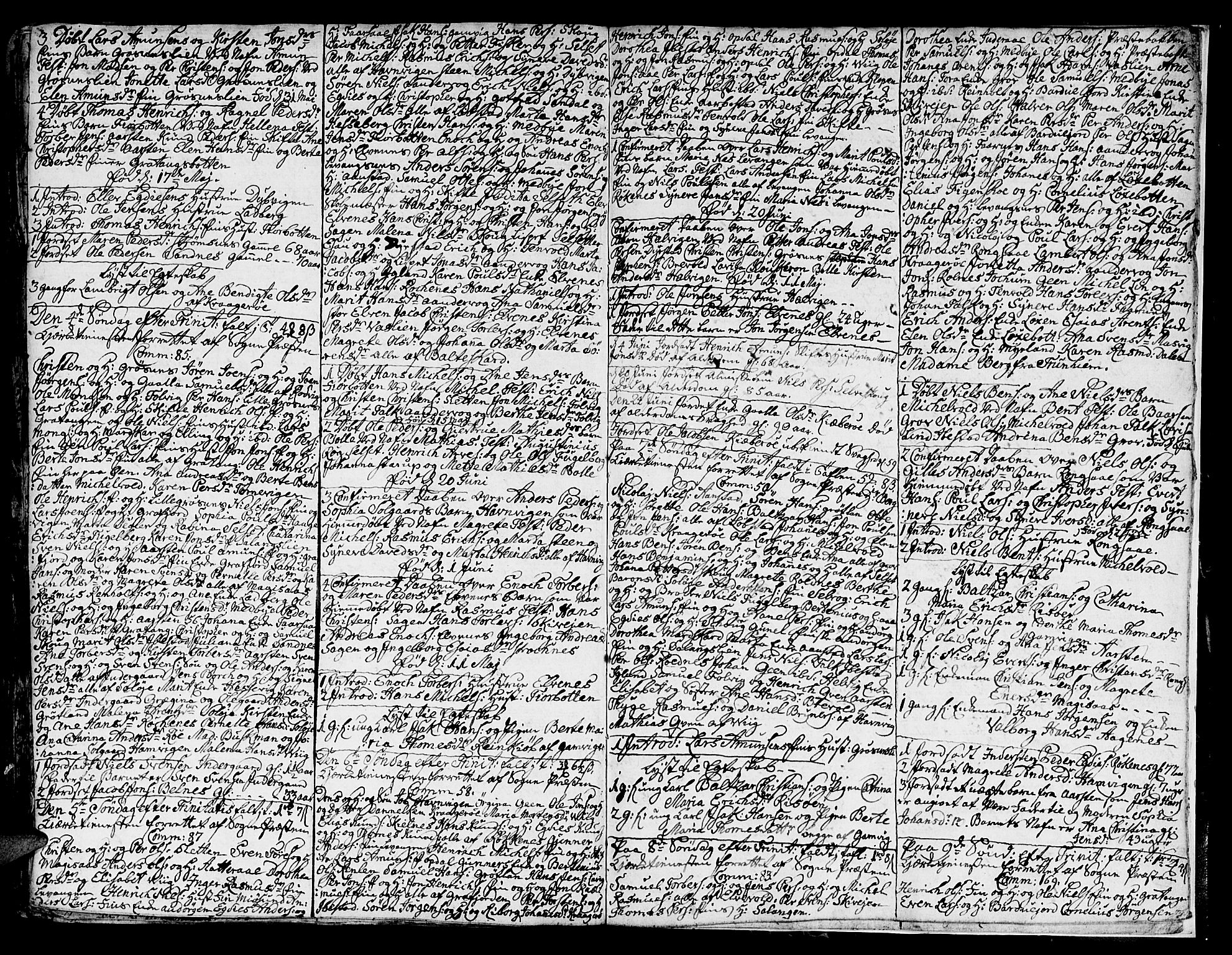 Ibestad sokneprestembete, AV/SATØ-S-0077/H/Ha/Hab/L0001klokker: Parish register (copy) no. 1, 1776-1808