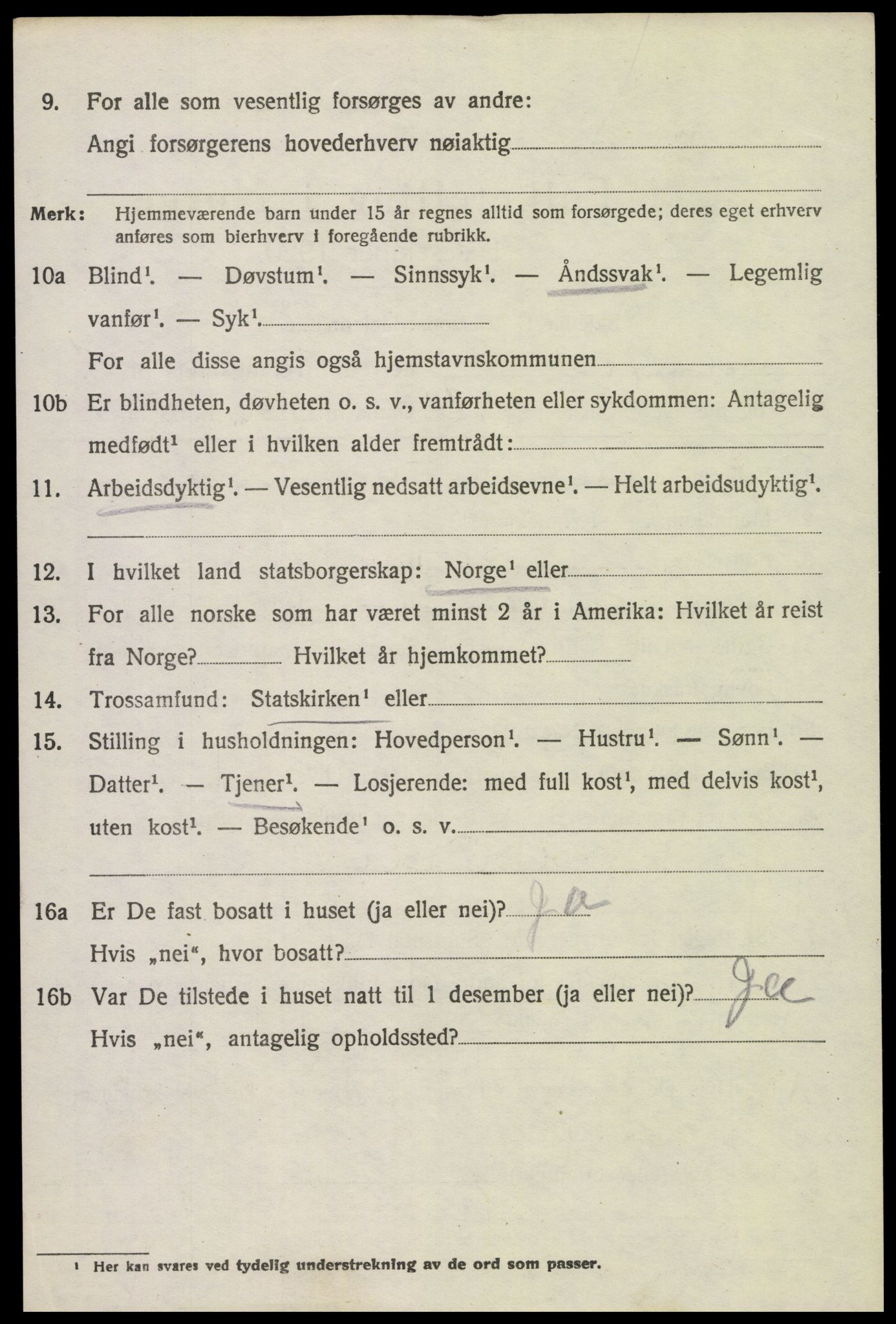 SAH, 1920 census for Stange, 1920, p. 17836