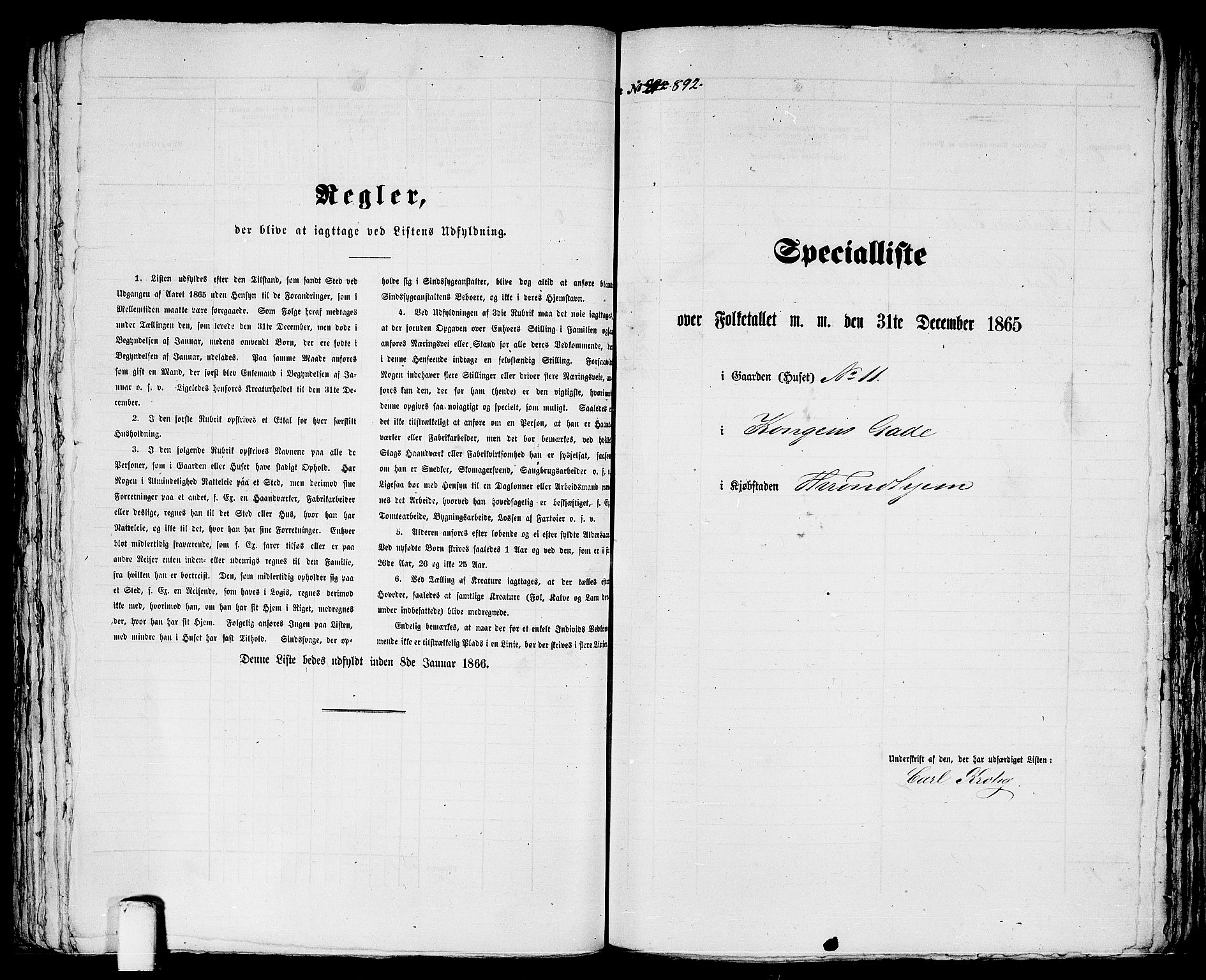 RA, 1865 census for Trondheim, 1865, p. 1857