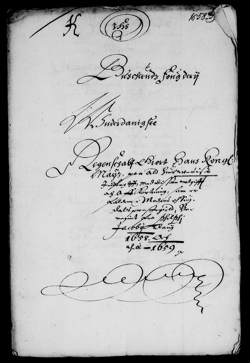 Rentekammeret inntil 1814, Reviderte regnskaper, Lensregnskaper, AV/RA-EA-5023/R/Rb/Rba/L0247: Akershus len, 1658-1659