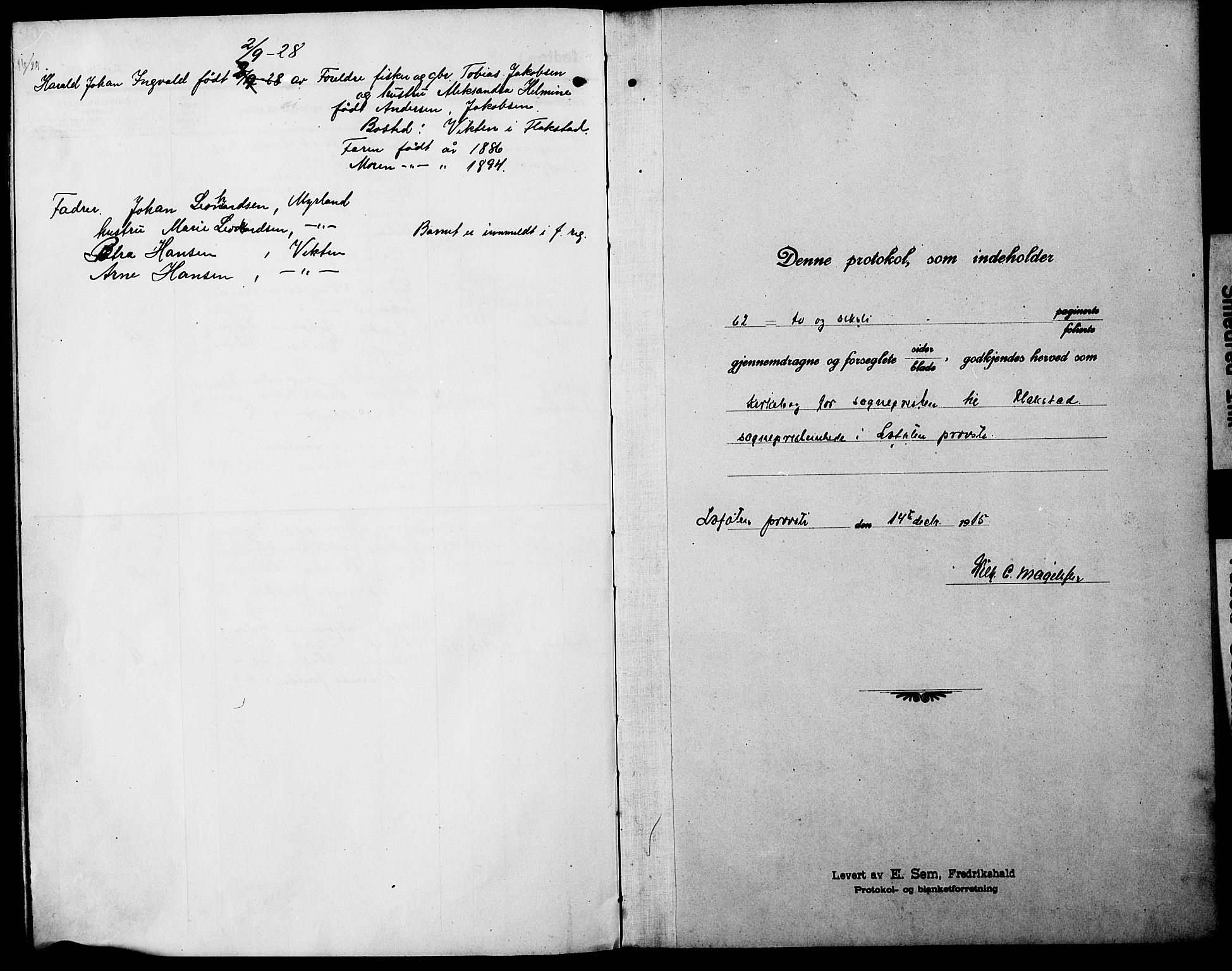 Ministerialprotokoller, klokkerbøker og fødselsregistre - Nordland, SAT/A-1459/885/L1215: Parish register (copy) no. 885C04, 1916-1929