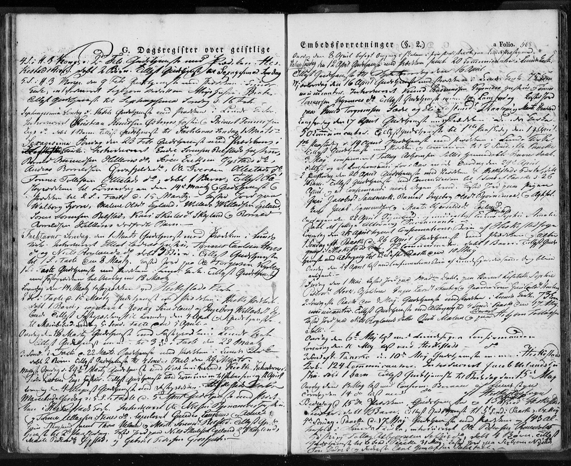 Lund sokneprestkontor, SAST/A-101809/S06/L0008: Parish register (official) no. A 7.2, 1833-1854, p. 508
