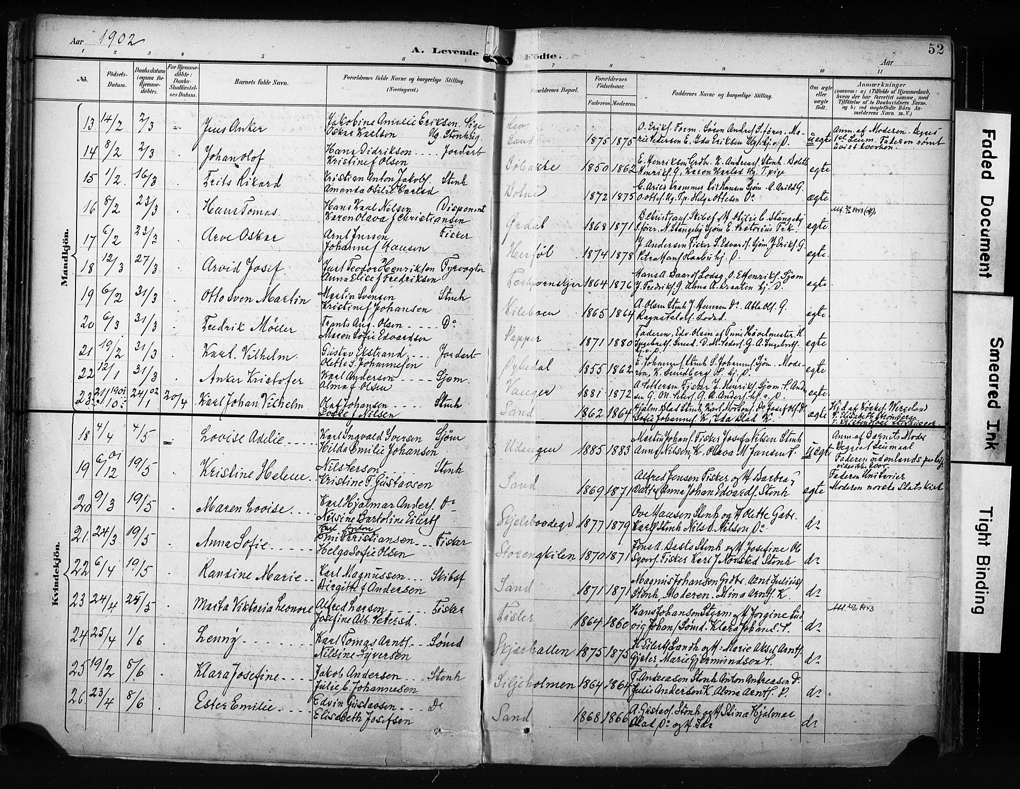 Hvaler prestekontor Kirkebøker, AV/SAO-A-2001/F/Fa/L0009: Parish register (official) no. I 9, 1895-1906, p. 52