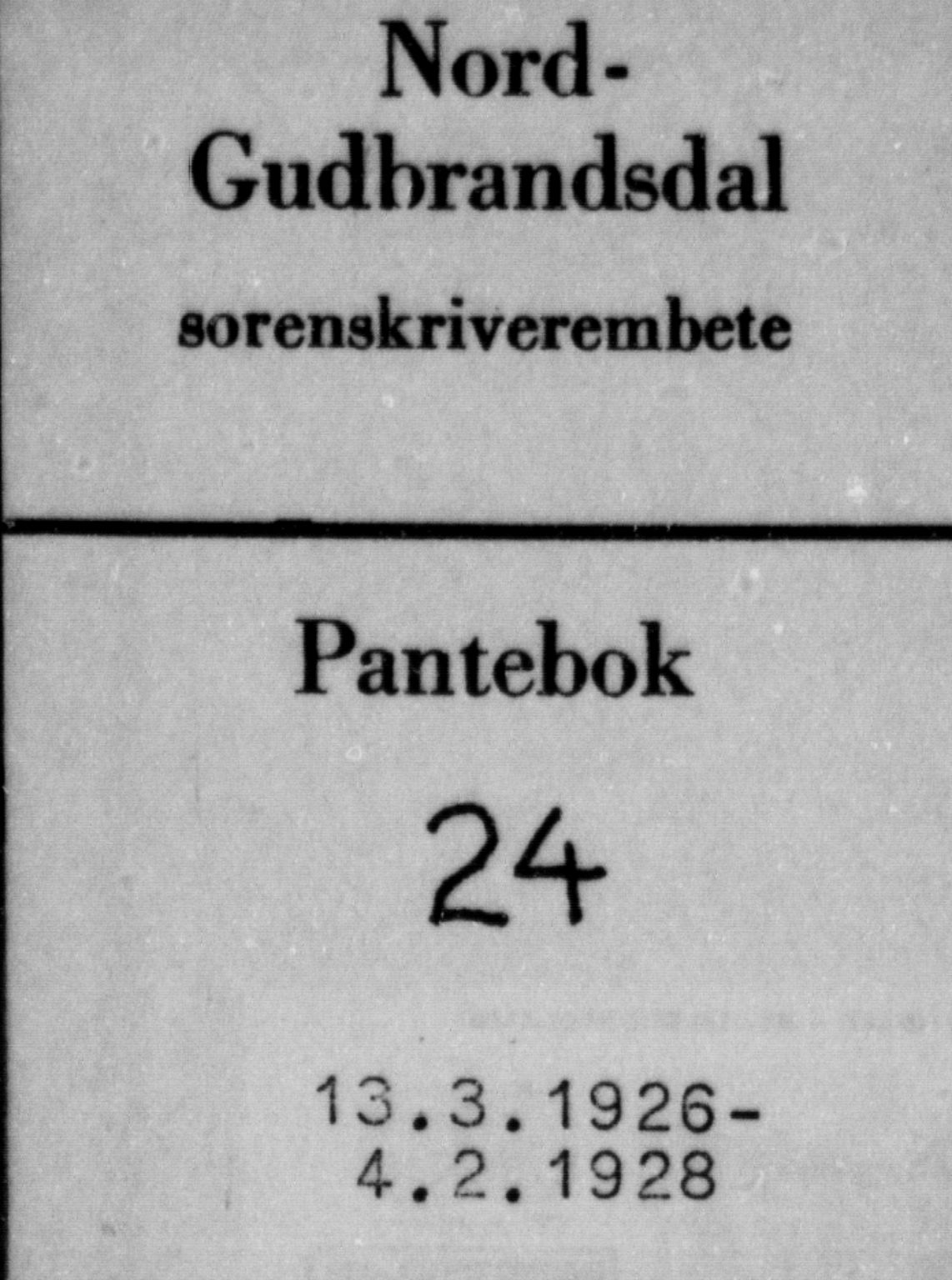 Nord-Gudbrandsdal tingrett, SAH/TING-002/H/Hb/Hba/L0024: Mortgage book no. 24, 1926-1928