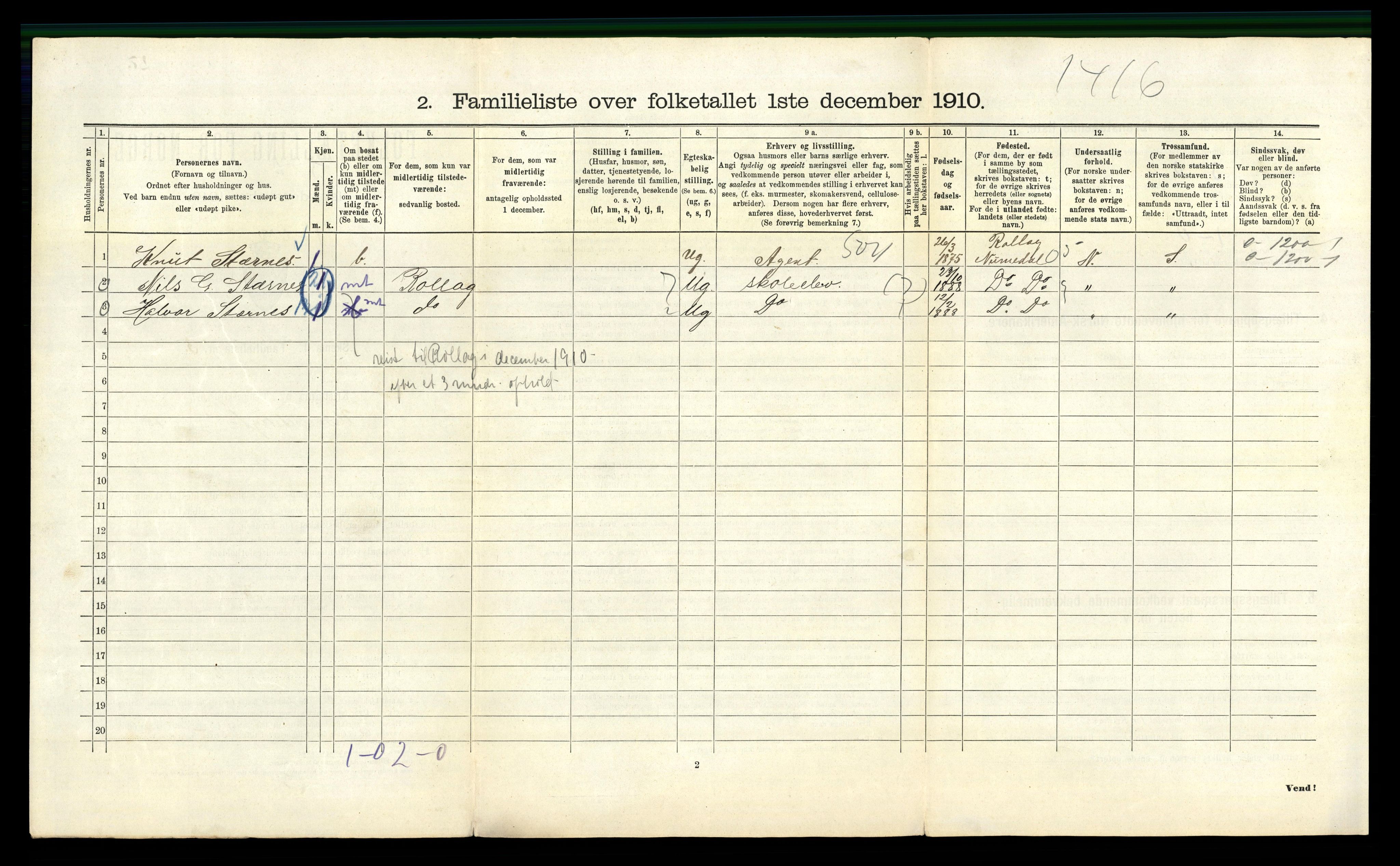 RA, 1910 census for Kristiania, 1910, p. 115330