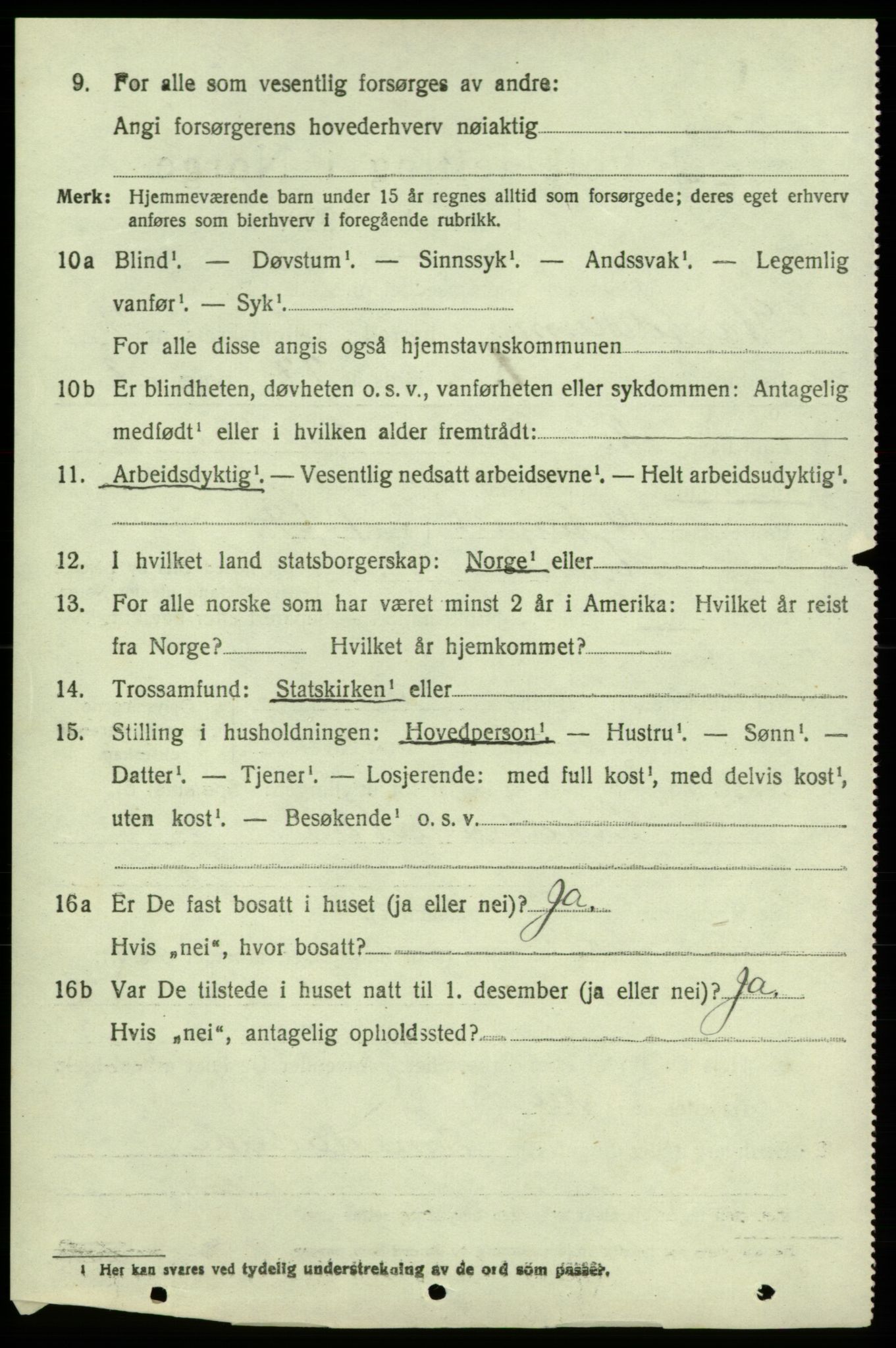 SAB, 1920 census for Strandebarm, 1920, p. 4379