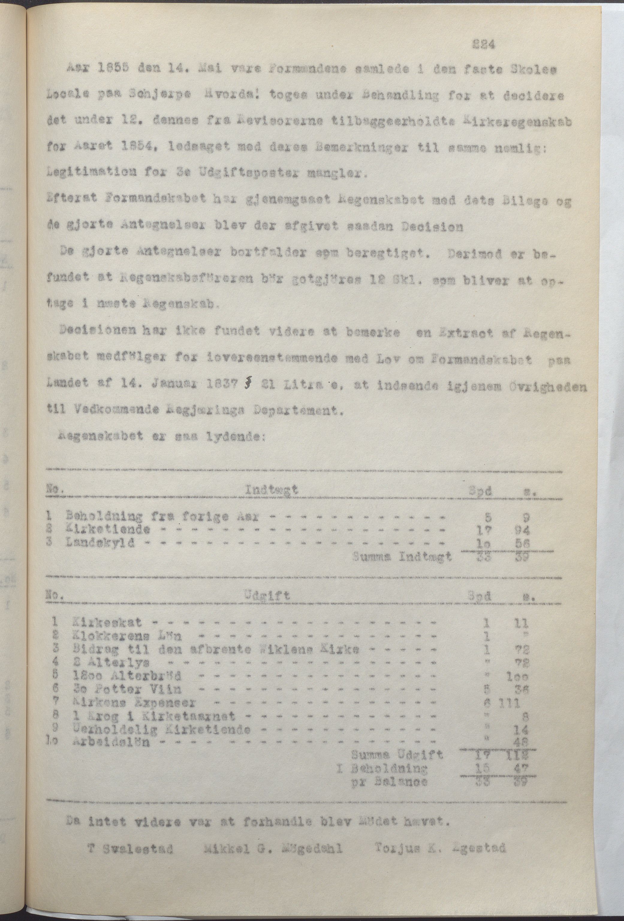 Helleland kommune - Formannskapet, IKAR/K-100479/A/Ab/L0001: Avskrift av møtebok, 1837-1866, p. 224