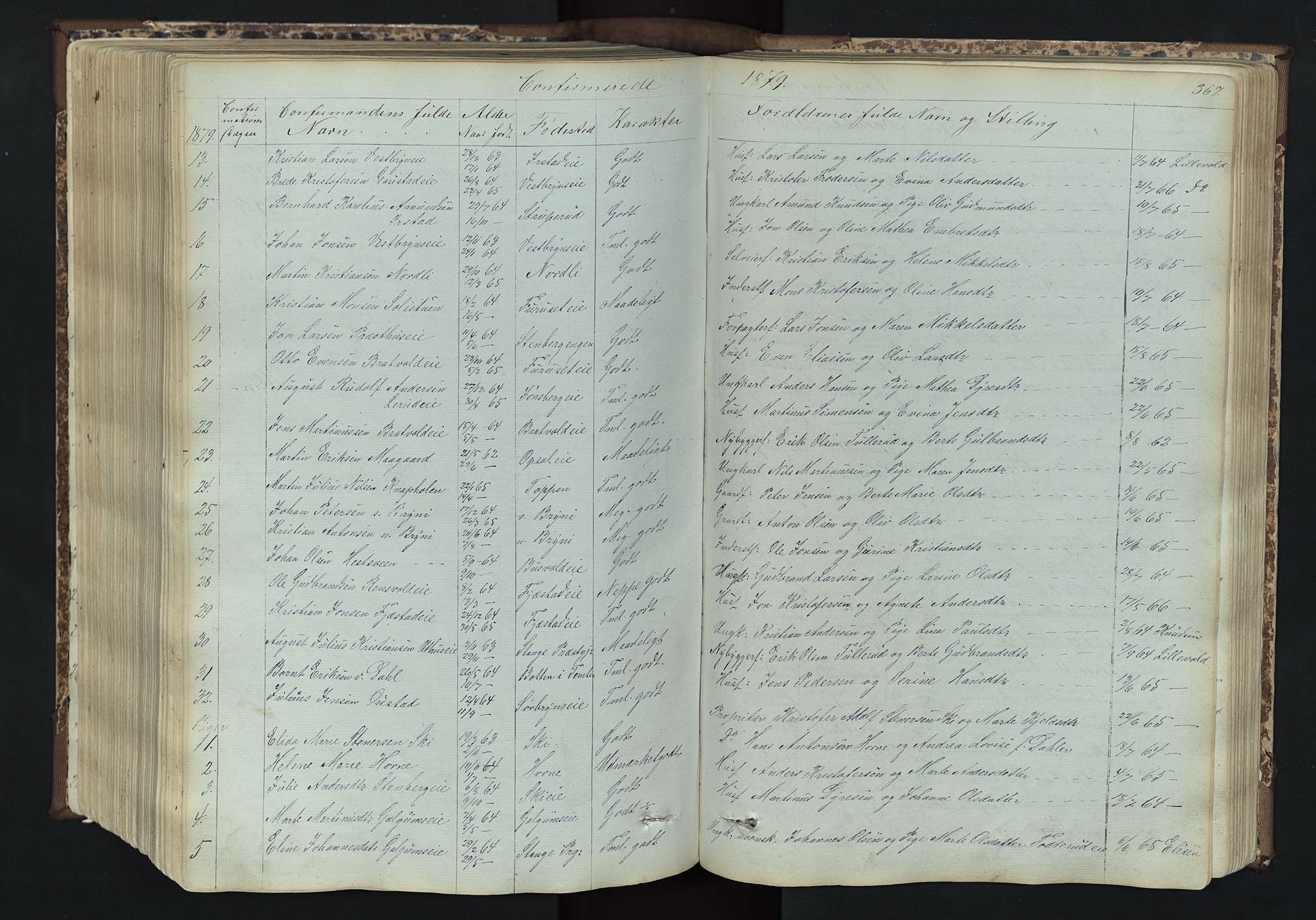 Romedal prestekontor, SAH/PREST-004/L/L0011: Parish register (copy) no. 11, 1867-1895, p. 367