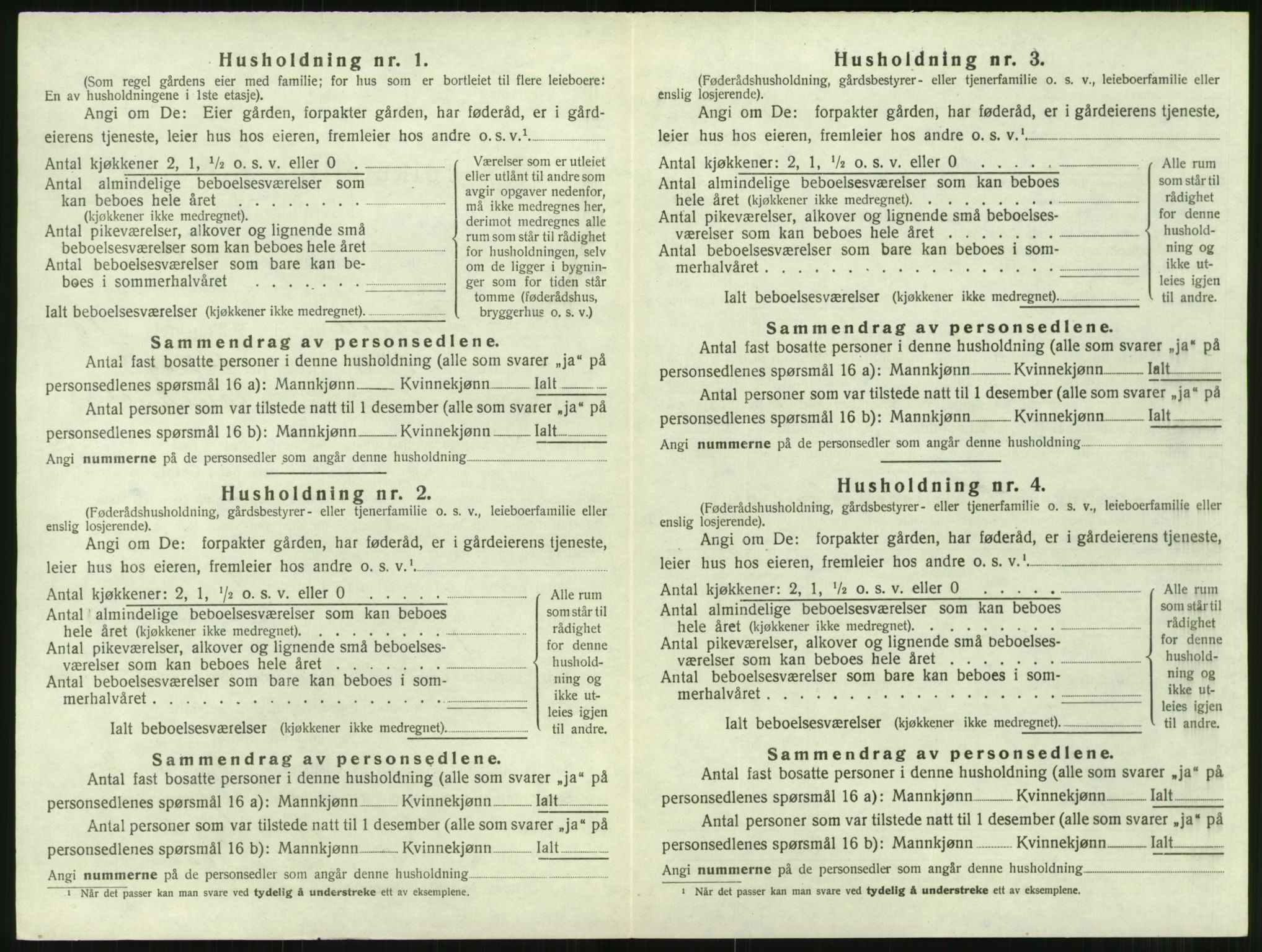 SAT, 1920 census for Tingvoll, 1920, p. 993