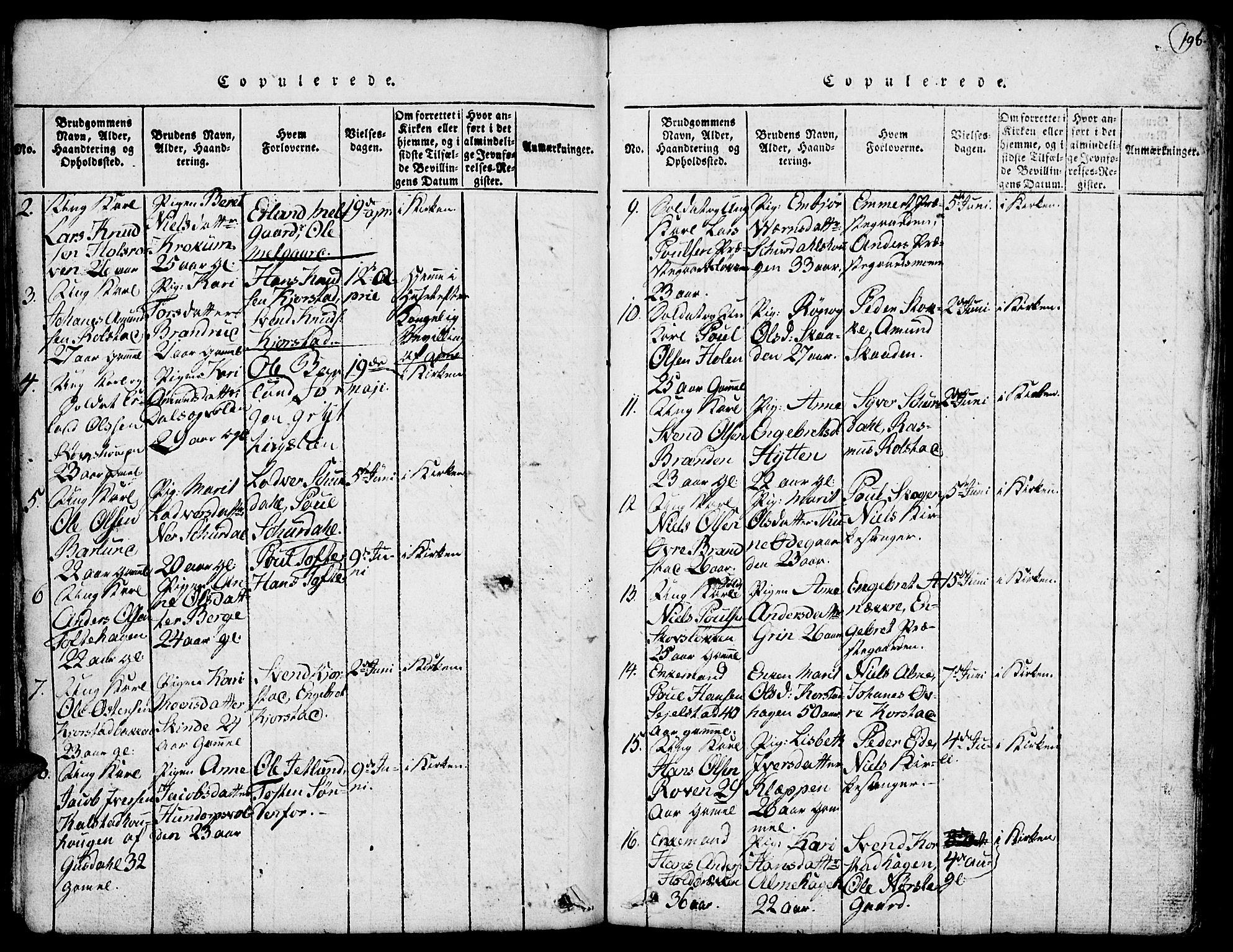 Fron prestekontor, SAH/PREST-078/H/Ha/Hab/L0001: Parish register (copy) no. 1, 1816-1843, p. 198