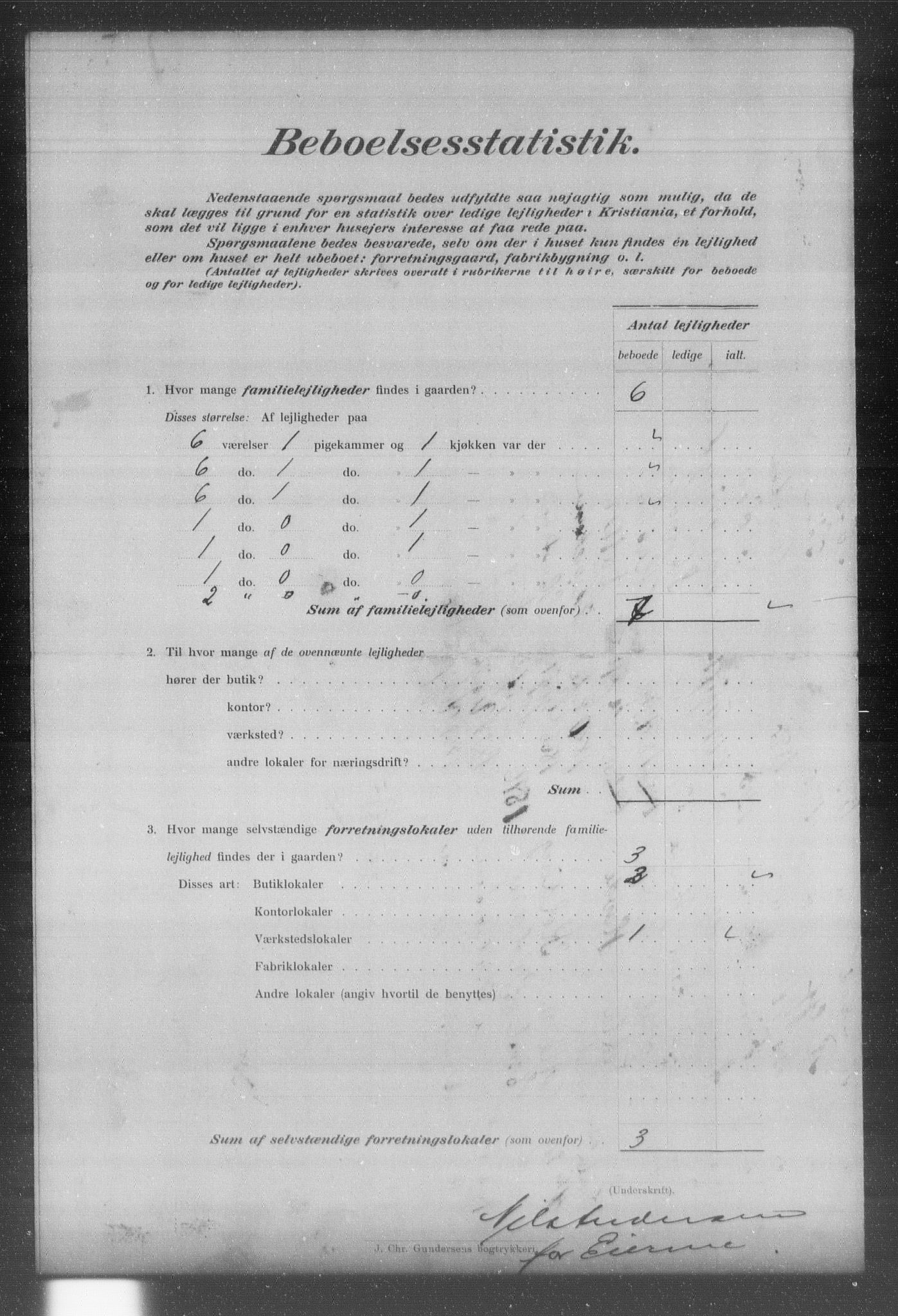 OBA, Municipal Census 1903 for Kristiania, 1903, p. 24613