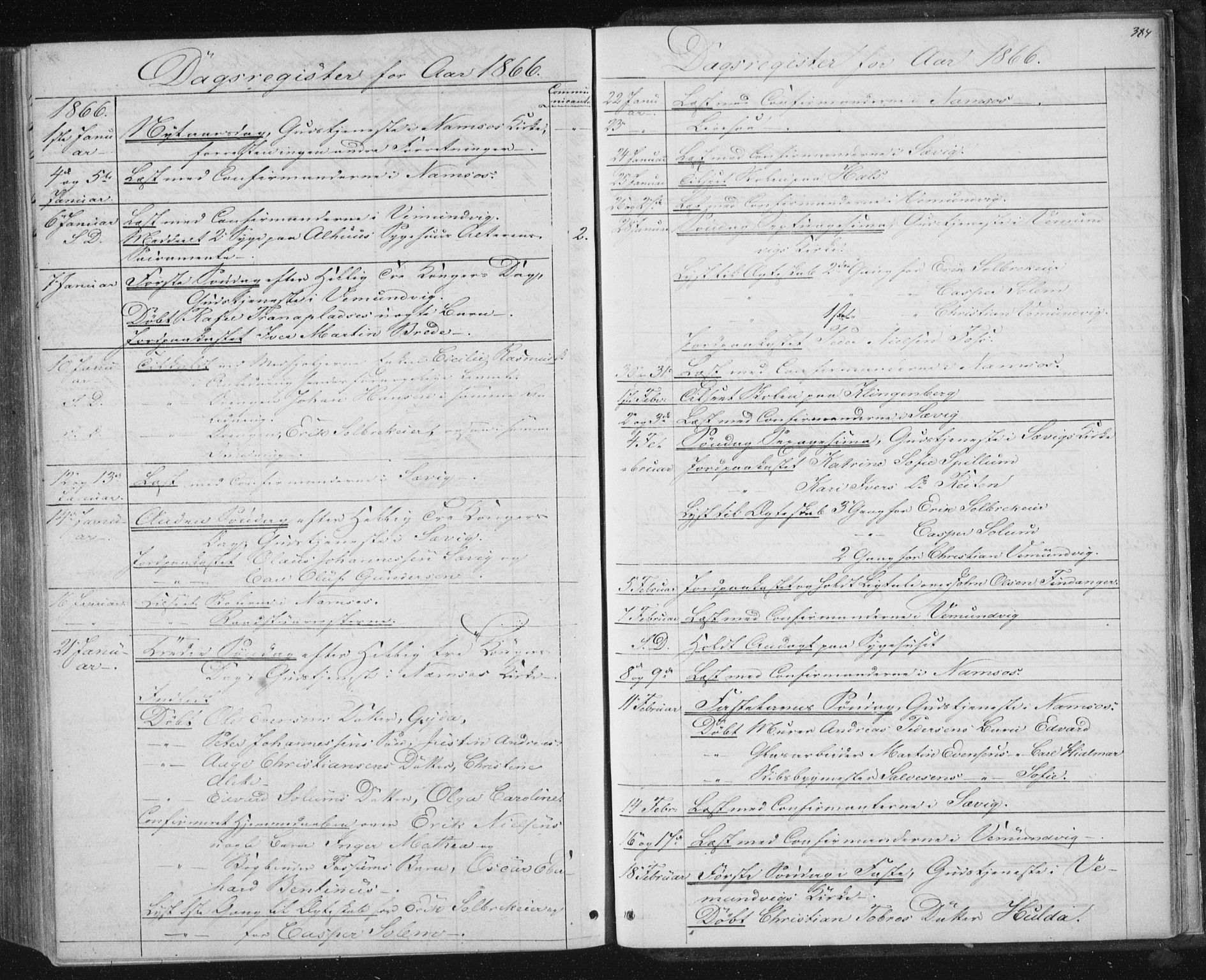 Ministerialprotokoller, klokkerbøker og fødselsregistre - Nord-Trøndelag, SAT/A-1458/768/L0570: Parish register (official) no. 768A05, 1865-1874, p. 384