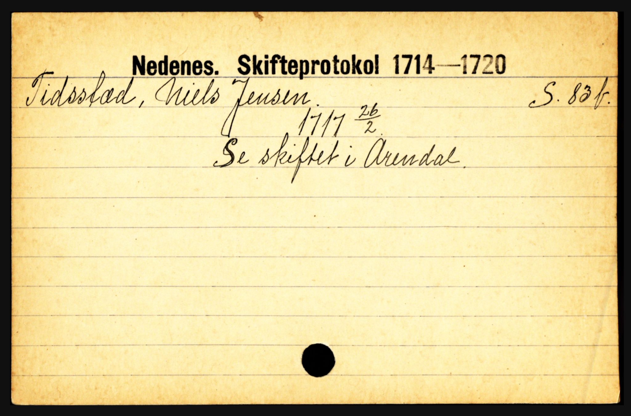 Nedenes sorenskriveri før 1824, AV/SAK-1221-0007/H, p. 30027