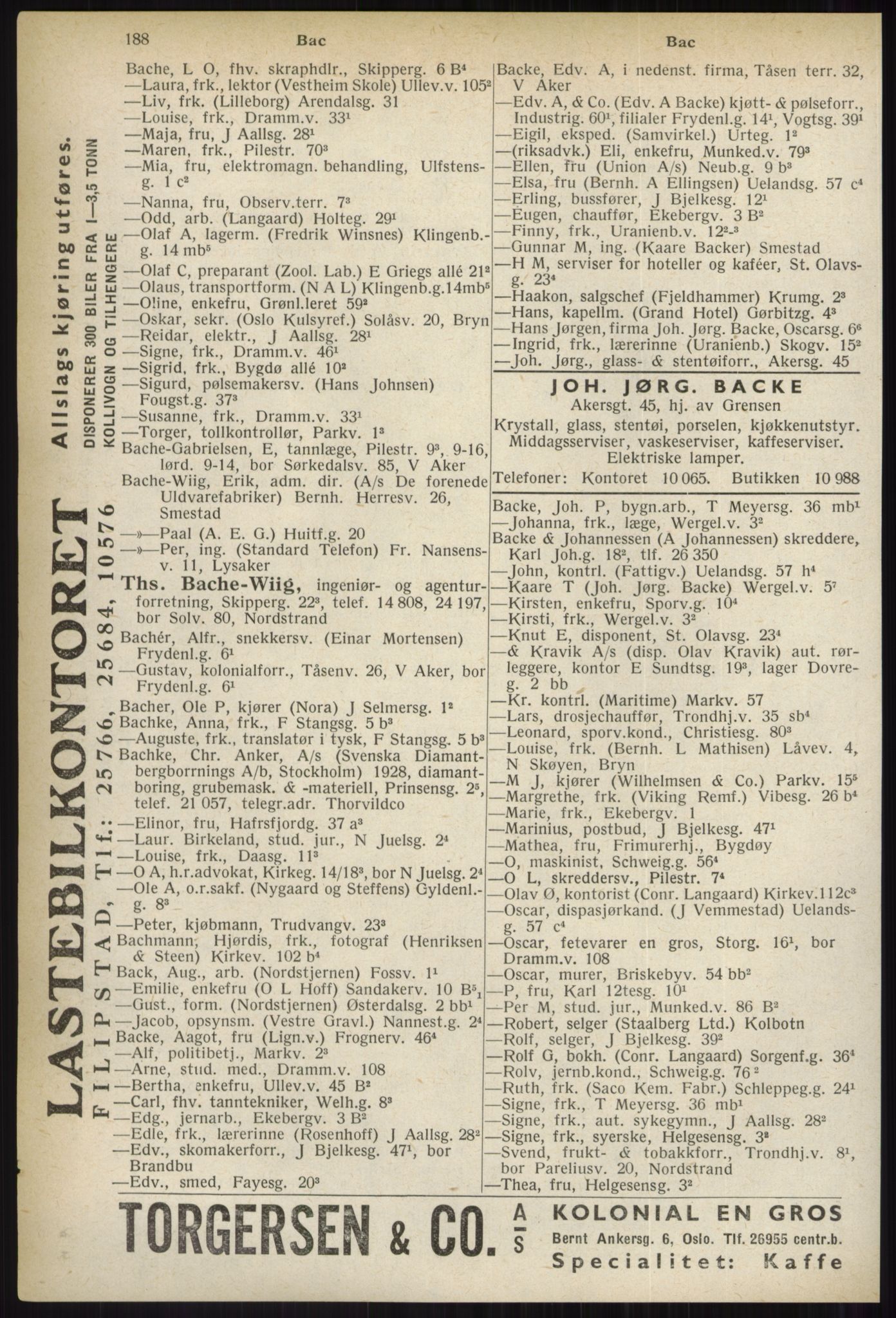 Kristiania/Oslo adressebok, PUBL/-, 1937, p. 188