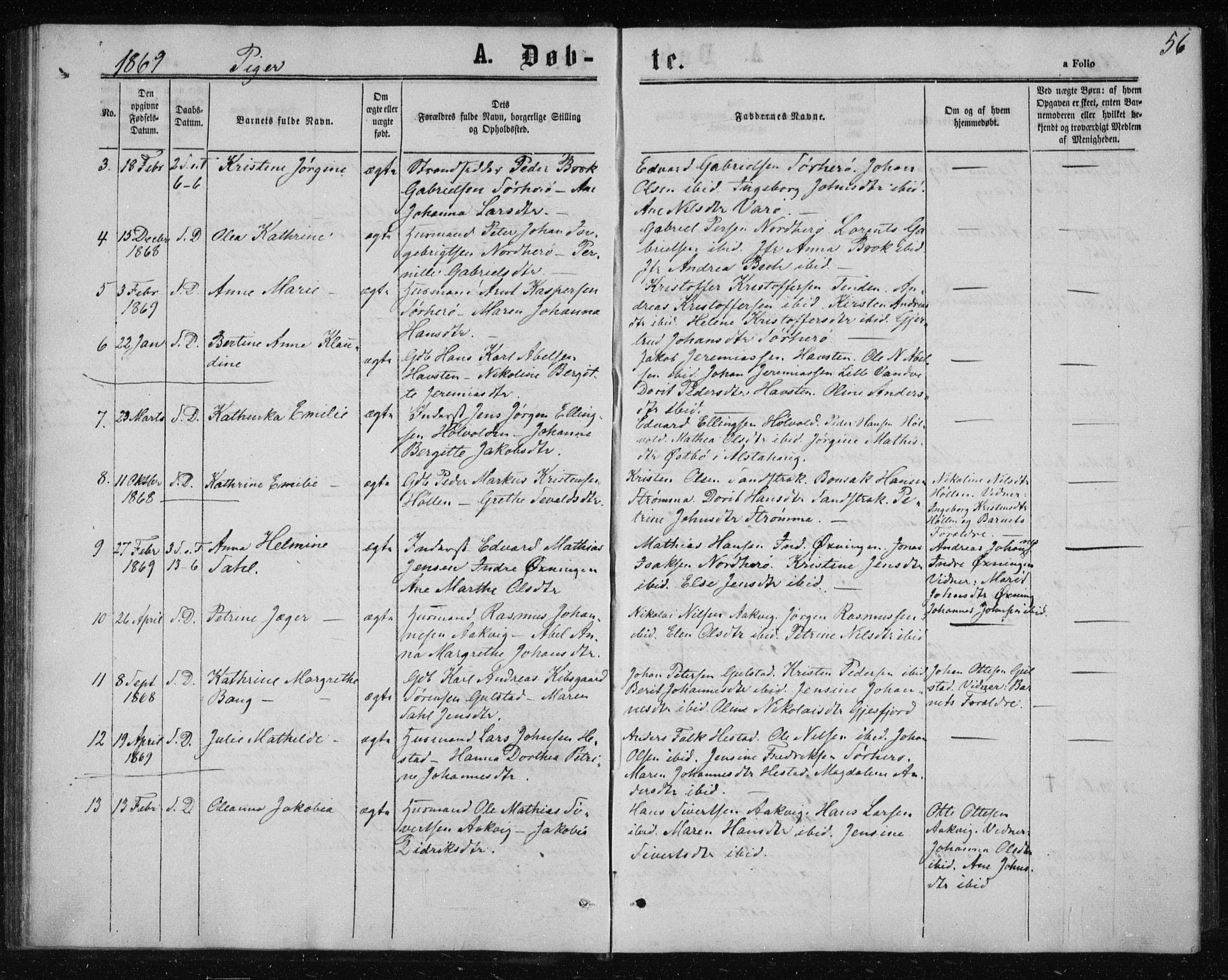 Ministerialprotokoller, klokkerbøker og fødselsregistre - Nordland, AV/SAT-A-1459/834/L0505: Parish register (official) no. 834A03, 1862-1871, p. 56