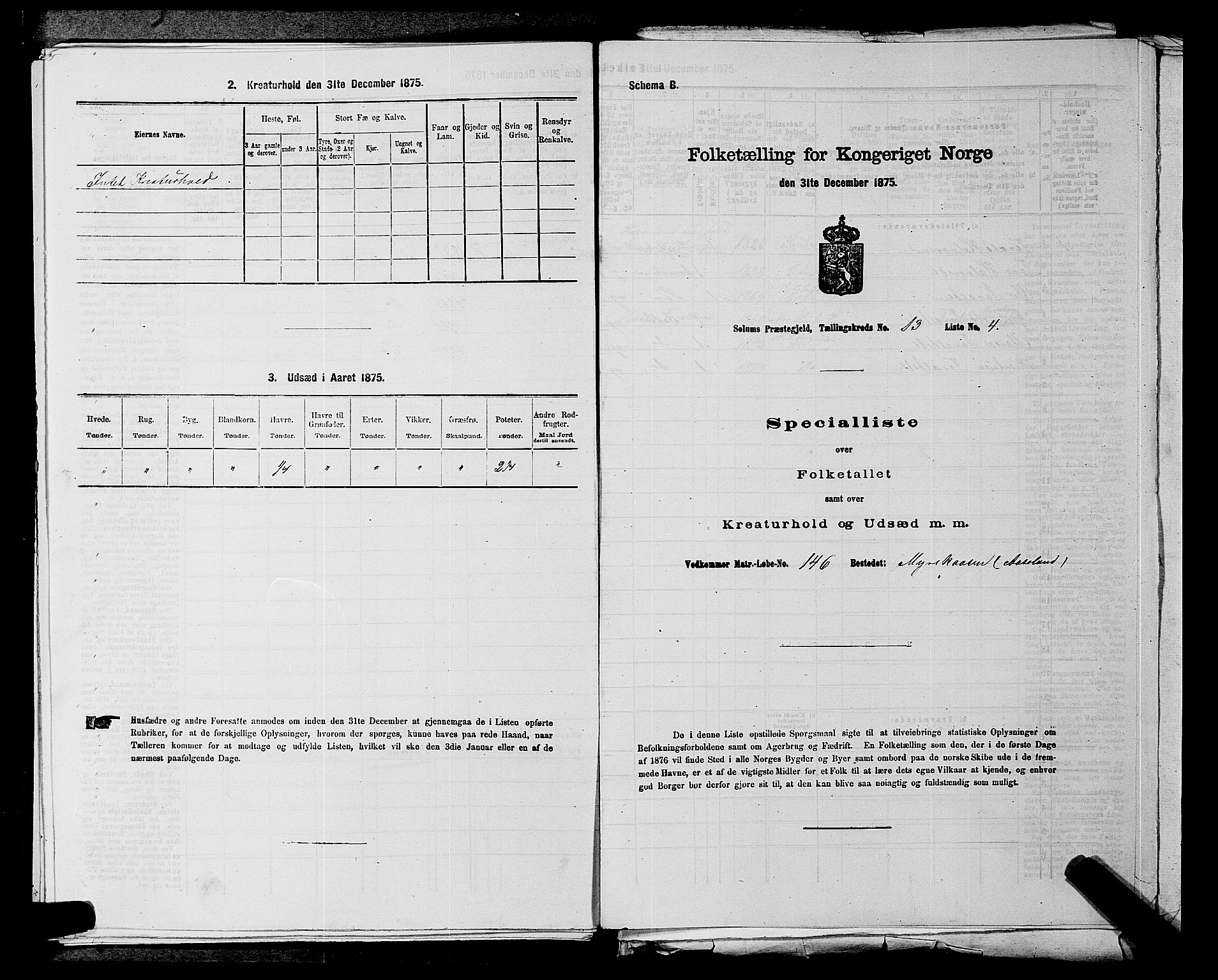 SAKO, 1875 census for 0818P Solum, 1875, p. 1955