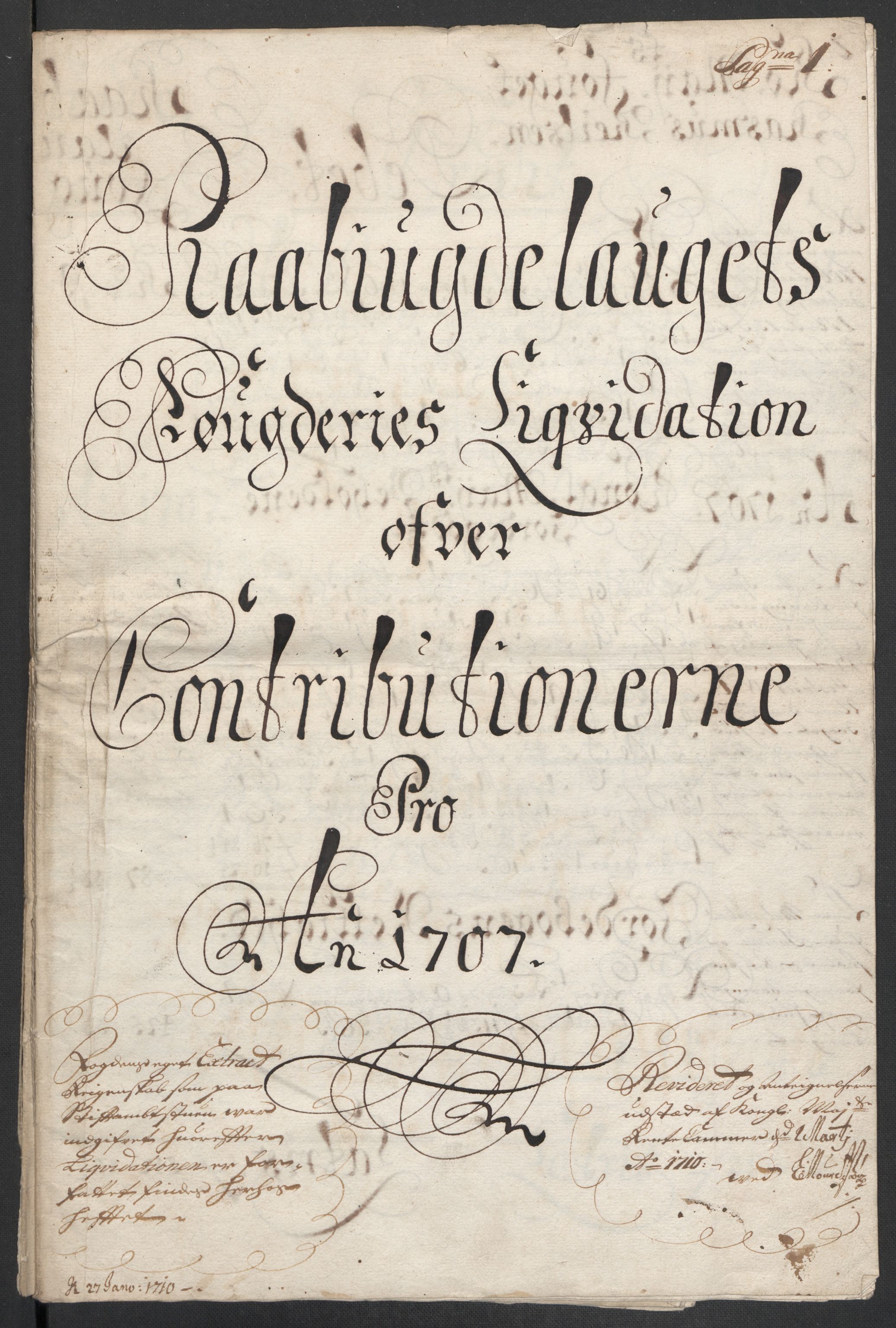 Rentekammeret inntil 1814, Reviderte regnskaper, Fogderegnskap, AV/RA-EA-4092/R40/L2448: Fogderegnskap Råbyggelag, 1706-1708, p. 172