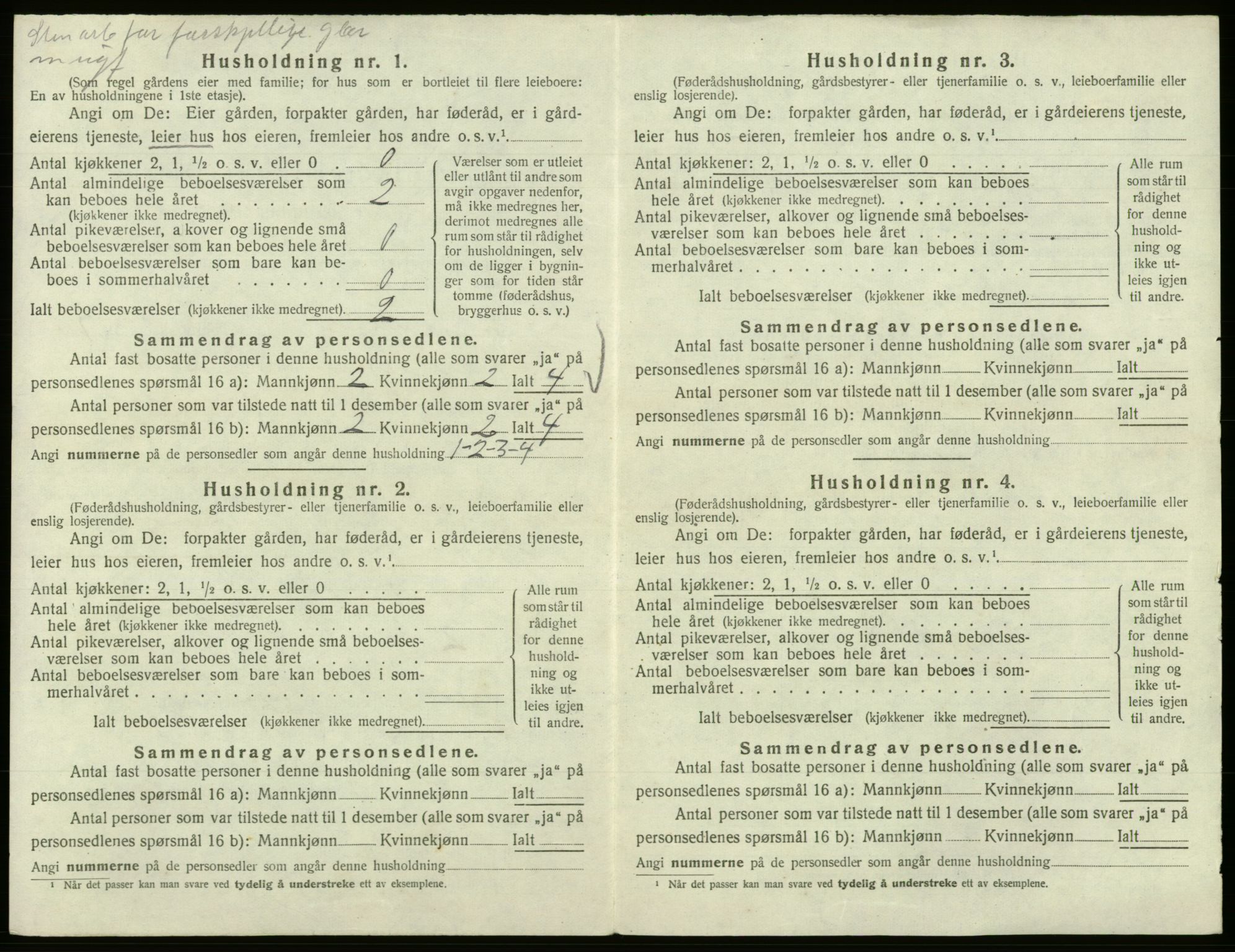 SAB, 1920 census for Strandvik, 1920, p. 743